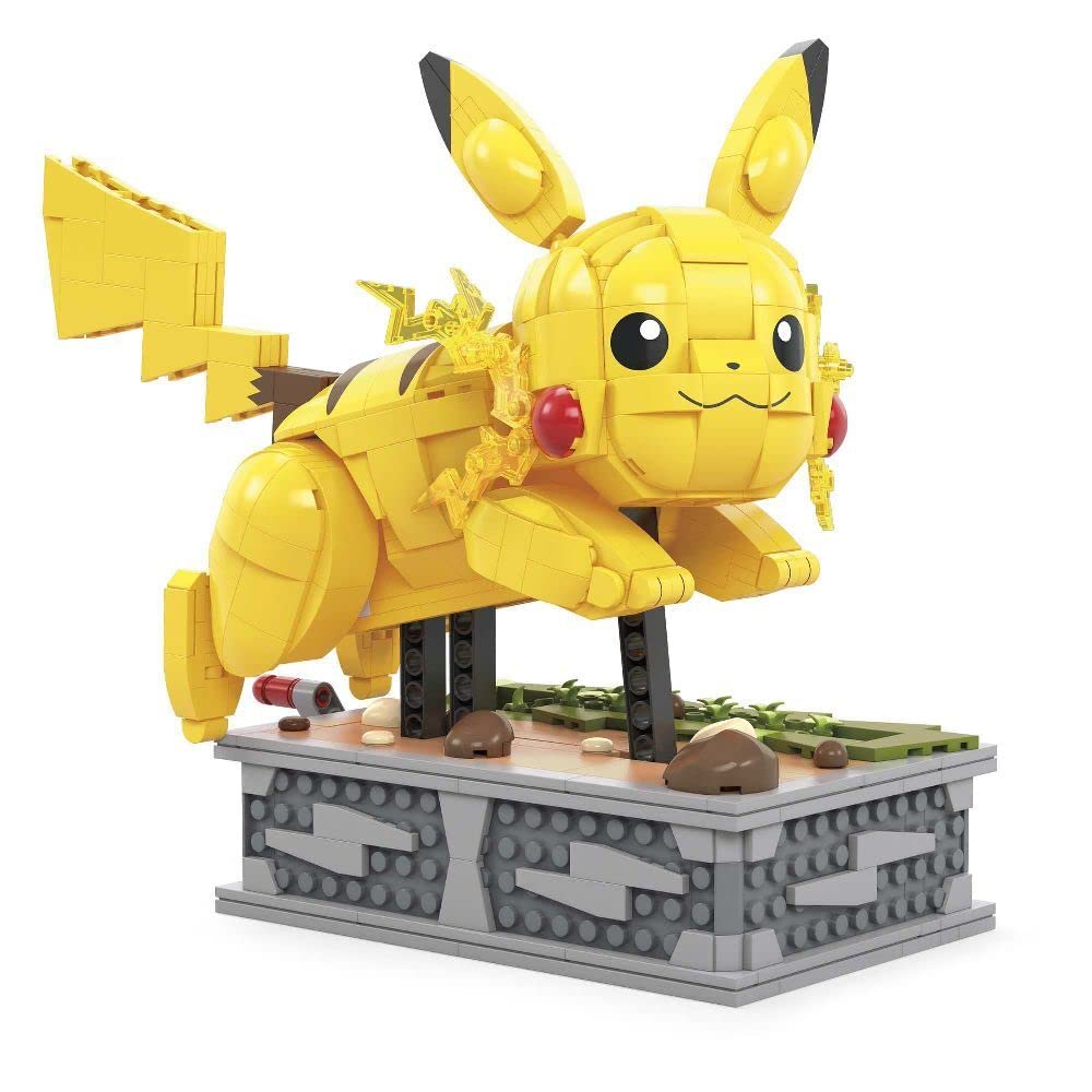 MEGA Pokémon Motion Pikachu Building Brick Set with Mechanized Motion (1095 Pieces)