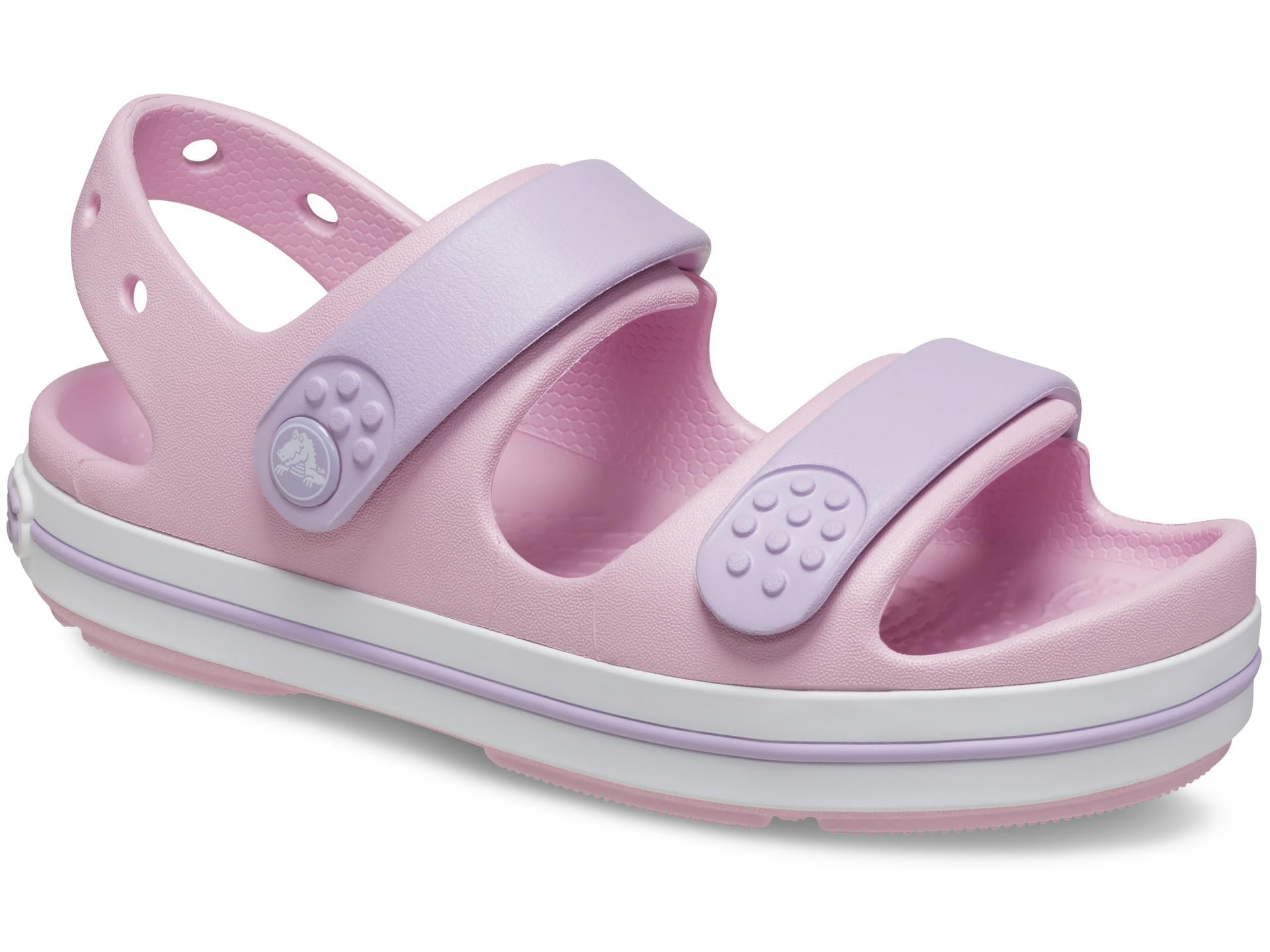 SIZE: 25-26 - Crocs Kids Crocband Cruiser Sandal (Toddler) Kid's Shoes Ballerina/Lavender