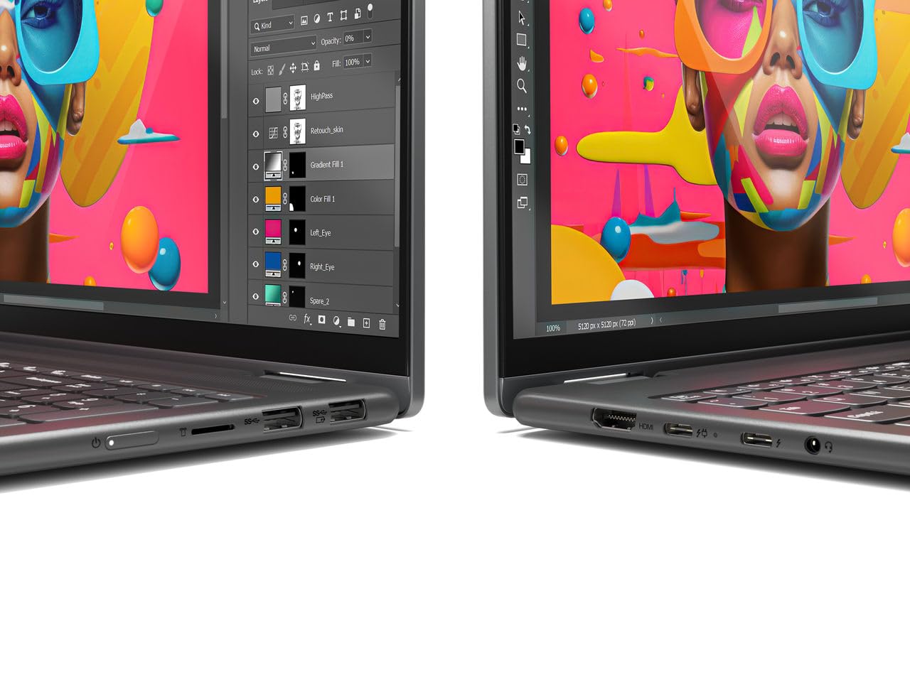 Lenovo Convertible Notebook Yoga 7 2-in-1, 14IML9 -14" OLED Touch Display, Intel U7-155H Processor, 16GB RAM, 1TB SSD, Integrated Intel® Arc™ Graphics, Win11, Storm Grey