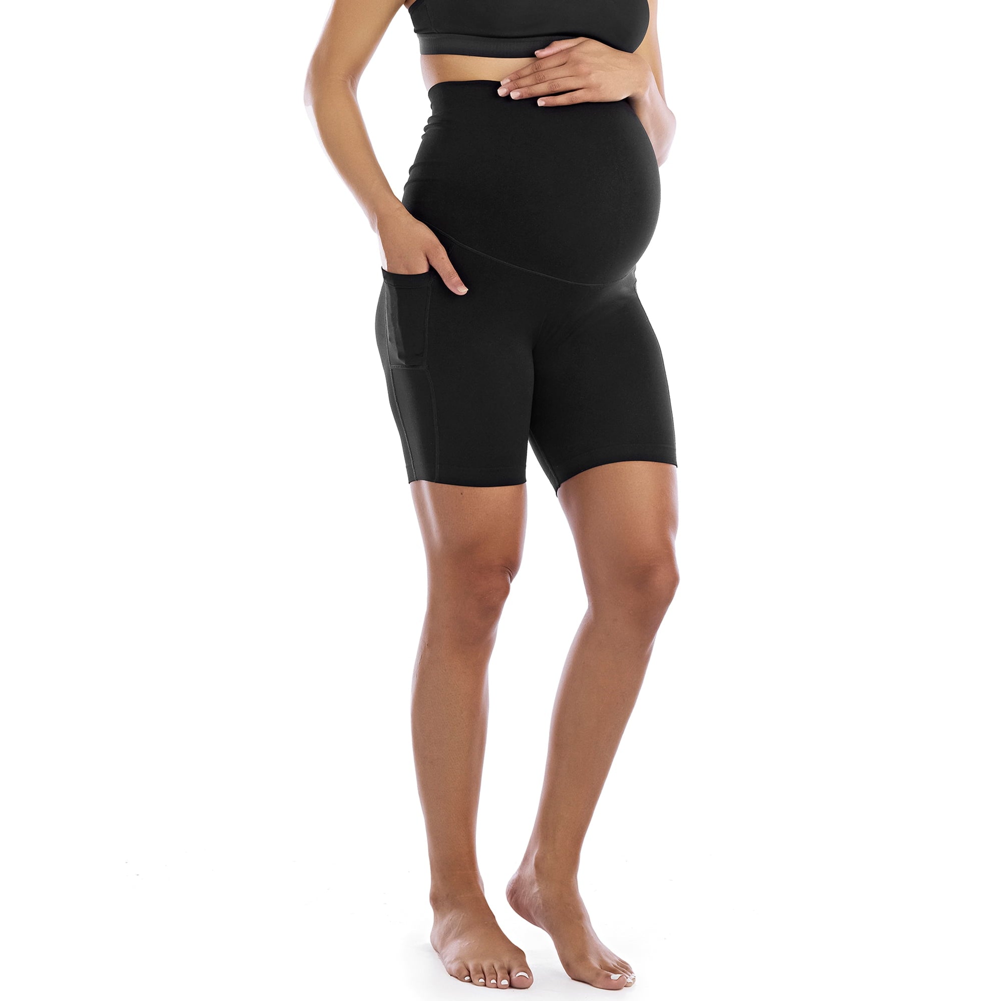 SIZE: L(12-14) - Time And Tru Women's Maternity Bike Short