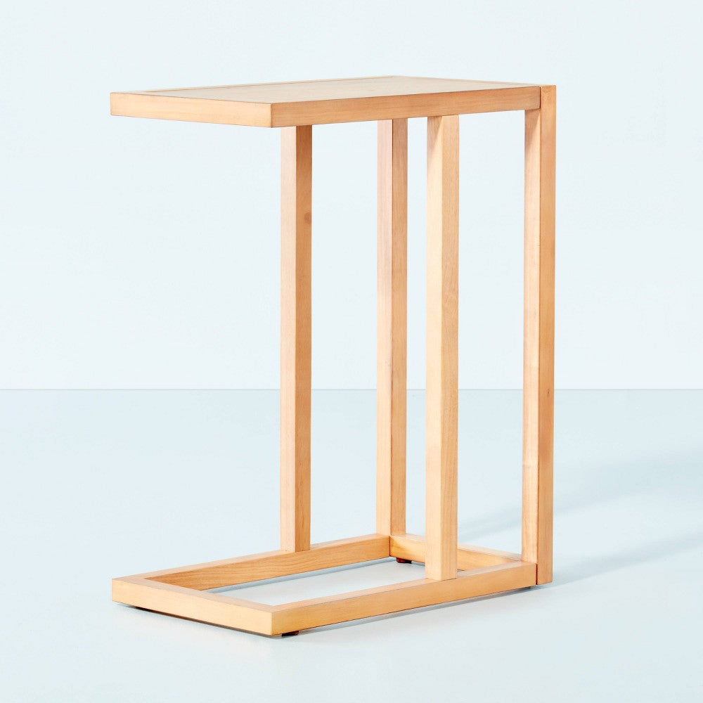 SEALED - Wood Frame Rectangular C Table - Natural - Hearth & Hand with Magnolia - D