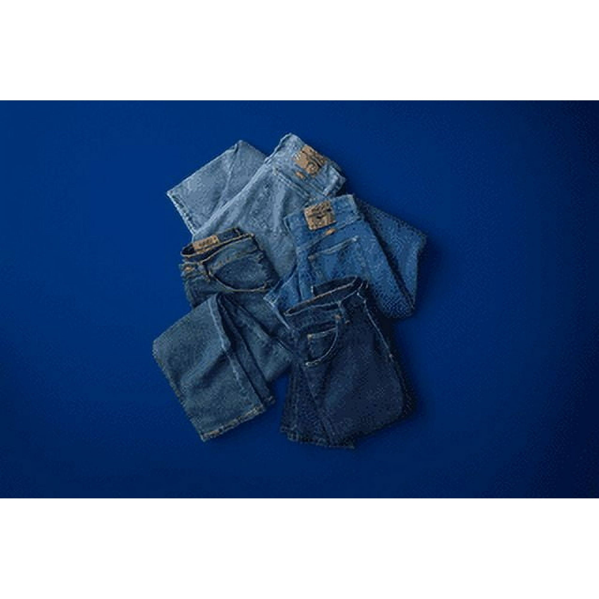 المقاس: 34*32 - بنطلون جينز Wrangler للرجال والرجال الكبار بقصّة مريحة مع مرونة