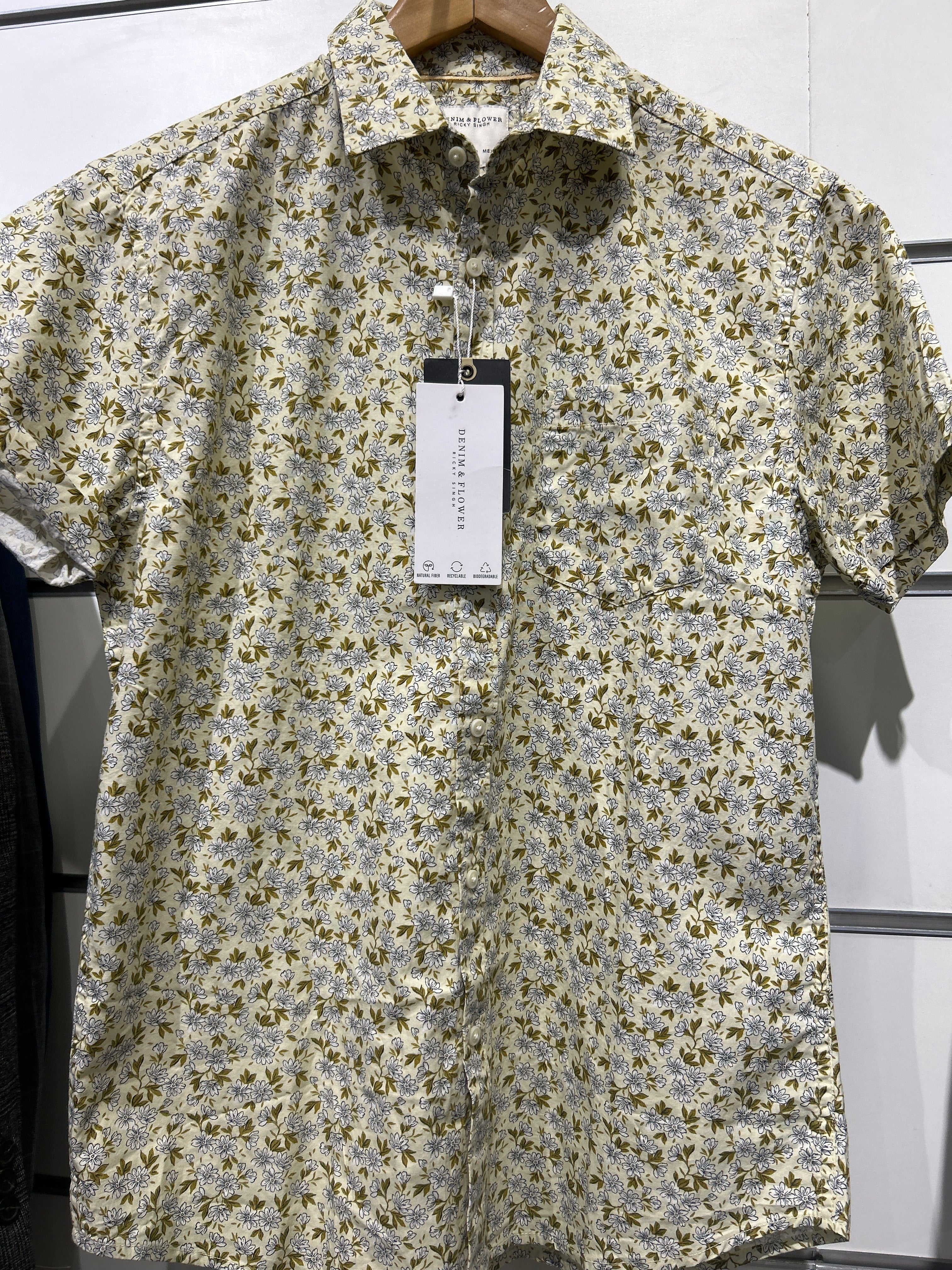 Denim & Flower Ricky Singh Men’s Floral Shirt – Trendy Casual Style