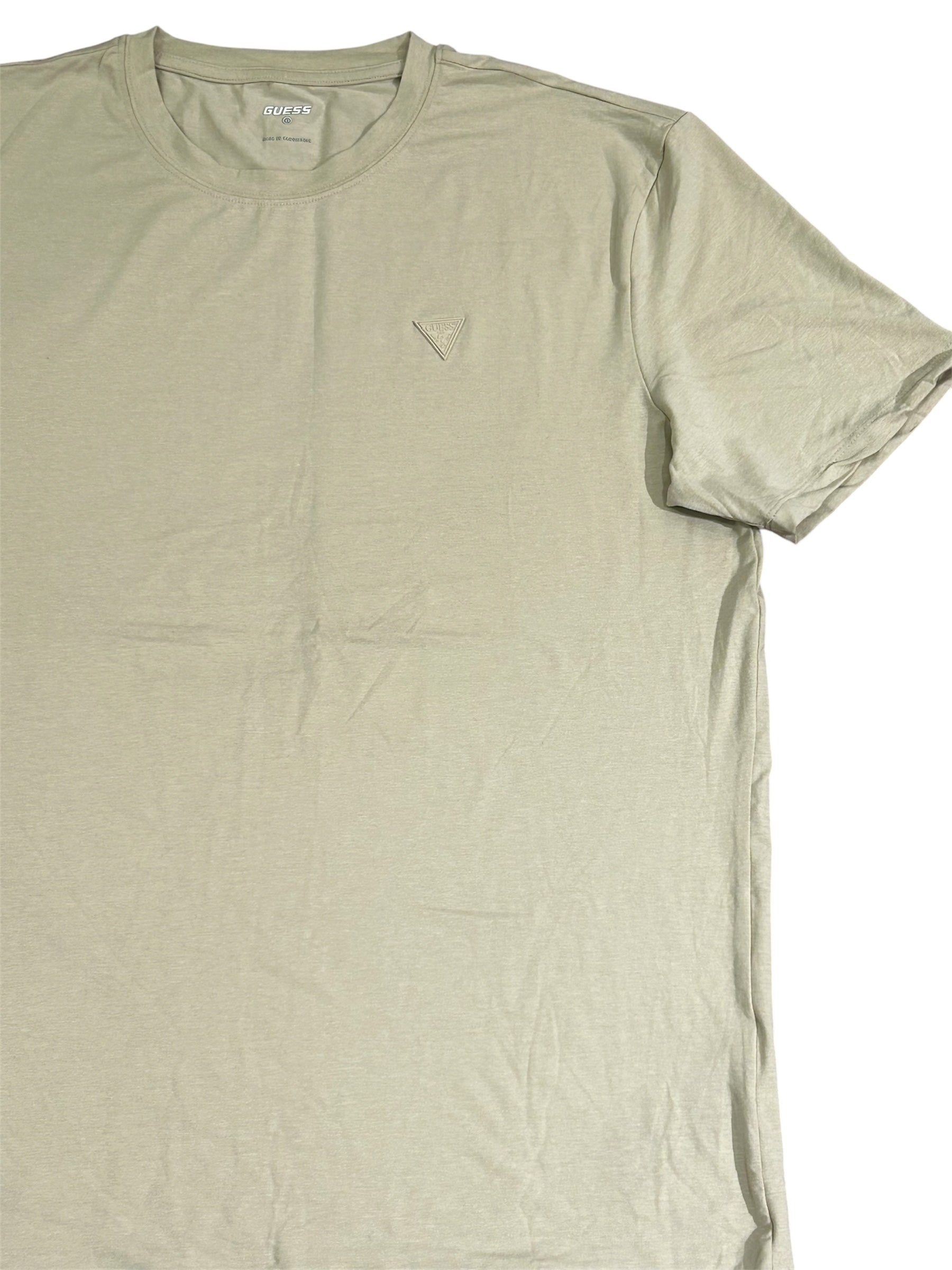 Guess Men’s Beige Cotton T-Shirt