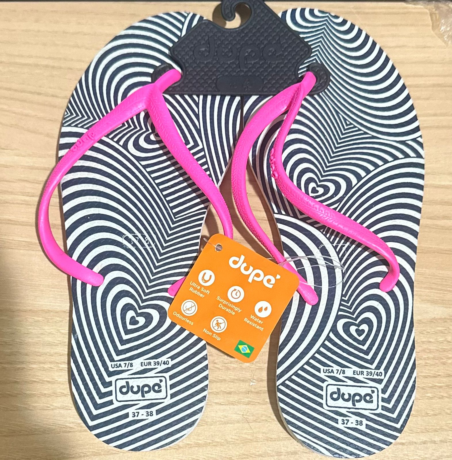 Dupe flip flop slippers for women's