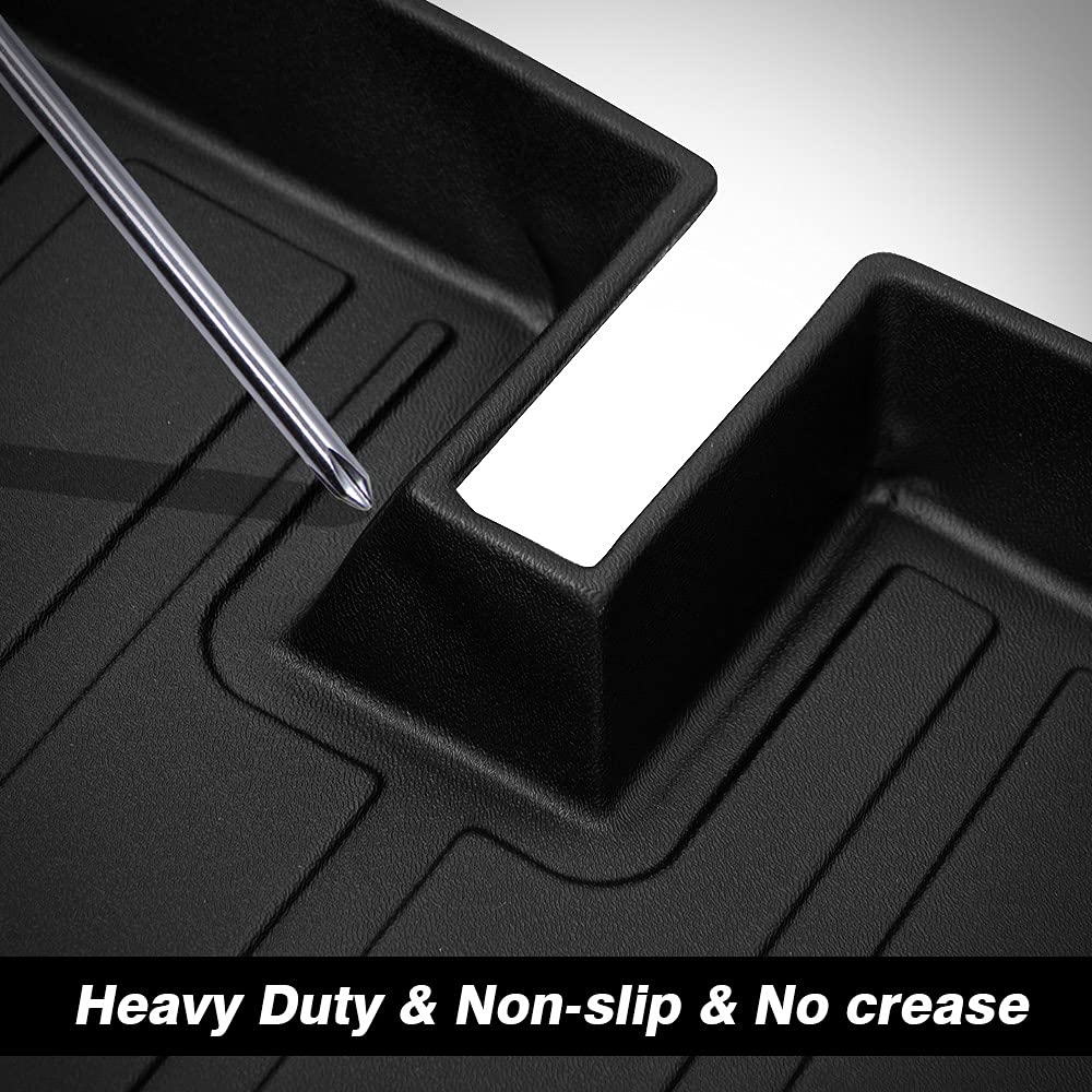 T TGBROS Car Cargo Mat for Nissan Kicks 2018 2019 2020 2021 All Weather Custom Fit Cargo Liner Rear Trunk Liner Non-Slip TPO Odourless