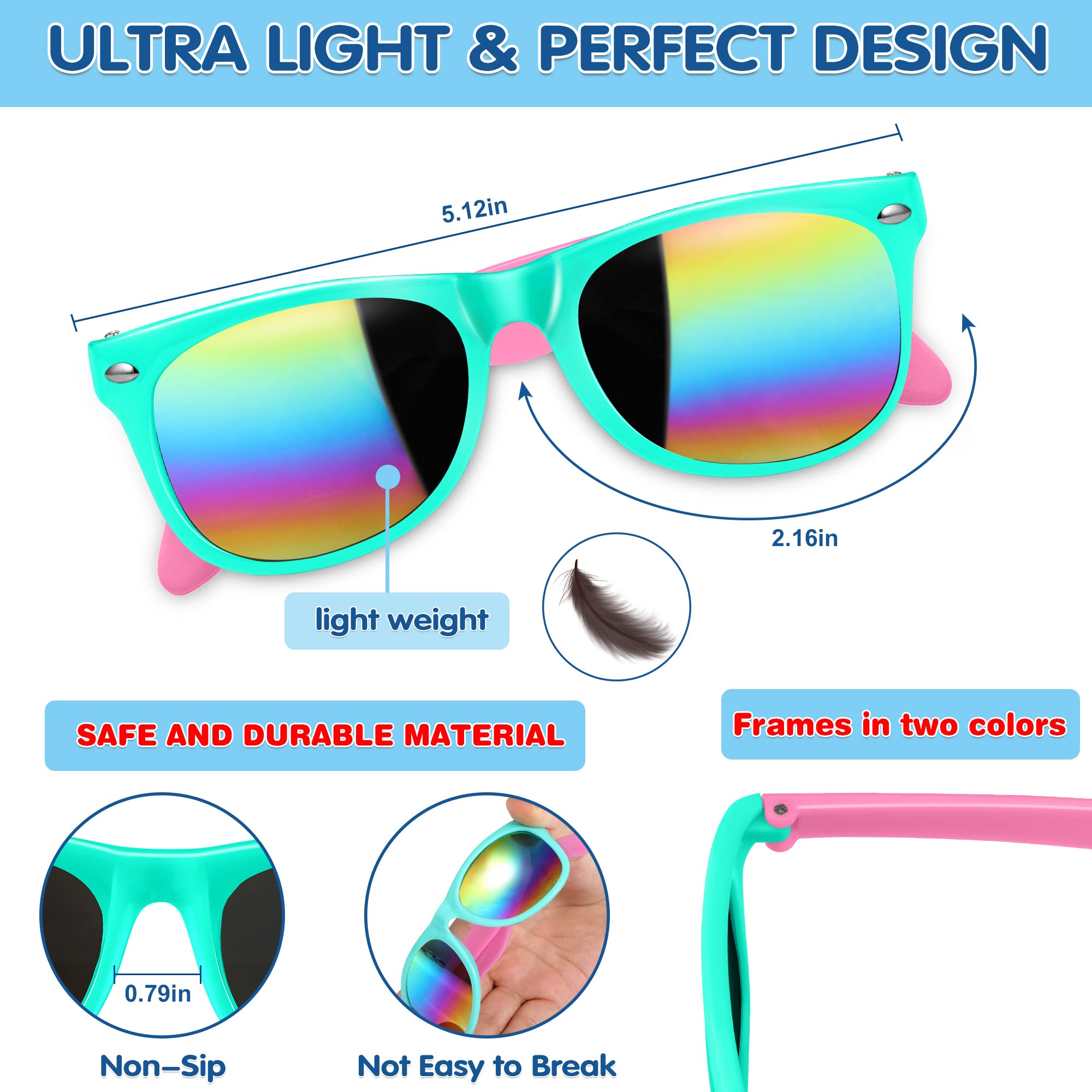 GINMIC Kids sunglasses bulk, Kids Sunglasses Party Favor 24 PCS