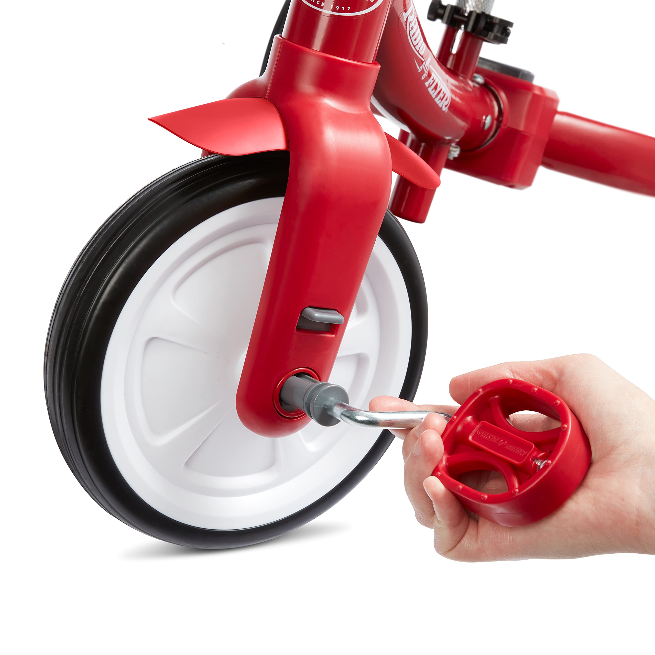 Radio Flyer Triple Play Trike, Toddler Tricycle, Balance Bike and Ride-On, Ages 1-3, Large, Red