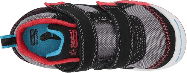 Skechers FLEX PLAY-MID DASH boys Sneaker BLACK AND RED