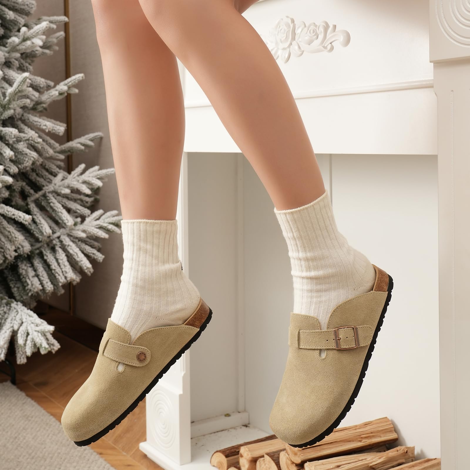 Size: 42 Aquatherm Sude Clog Womens