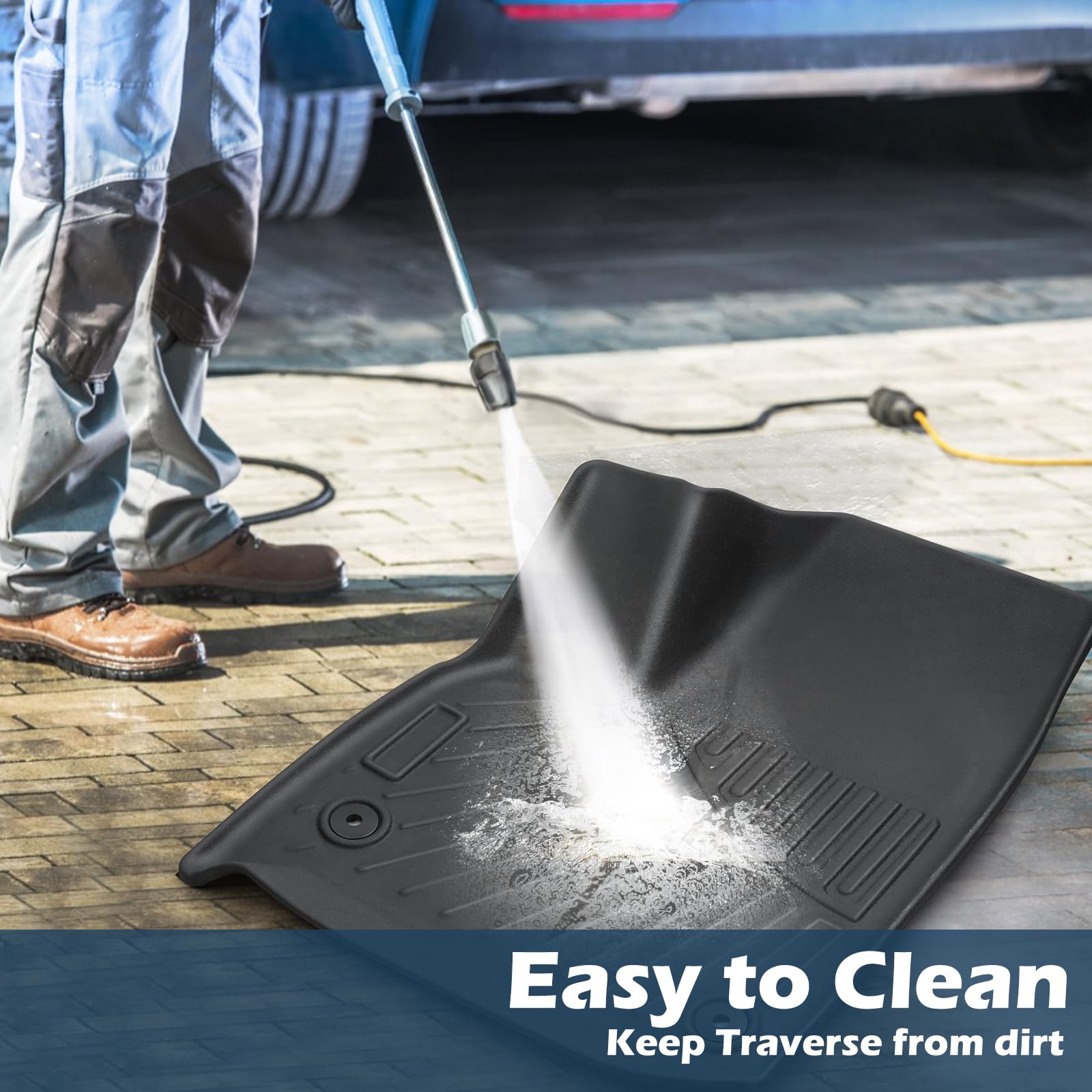 DAZANZAN Floor Mats for Chevrolet/Chevy Traverse 7 Seater 2024-2018 4Pcs