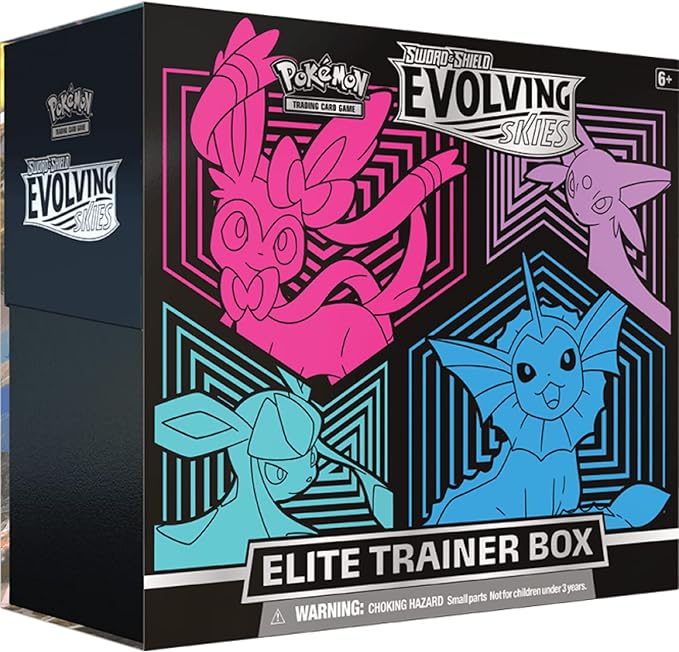 Pokemon TCG: Sword & Shield Evolving Skies Elite Trainer Box, Random, Size 6