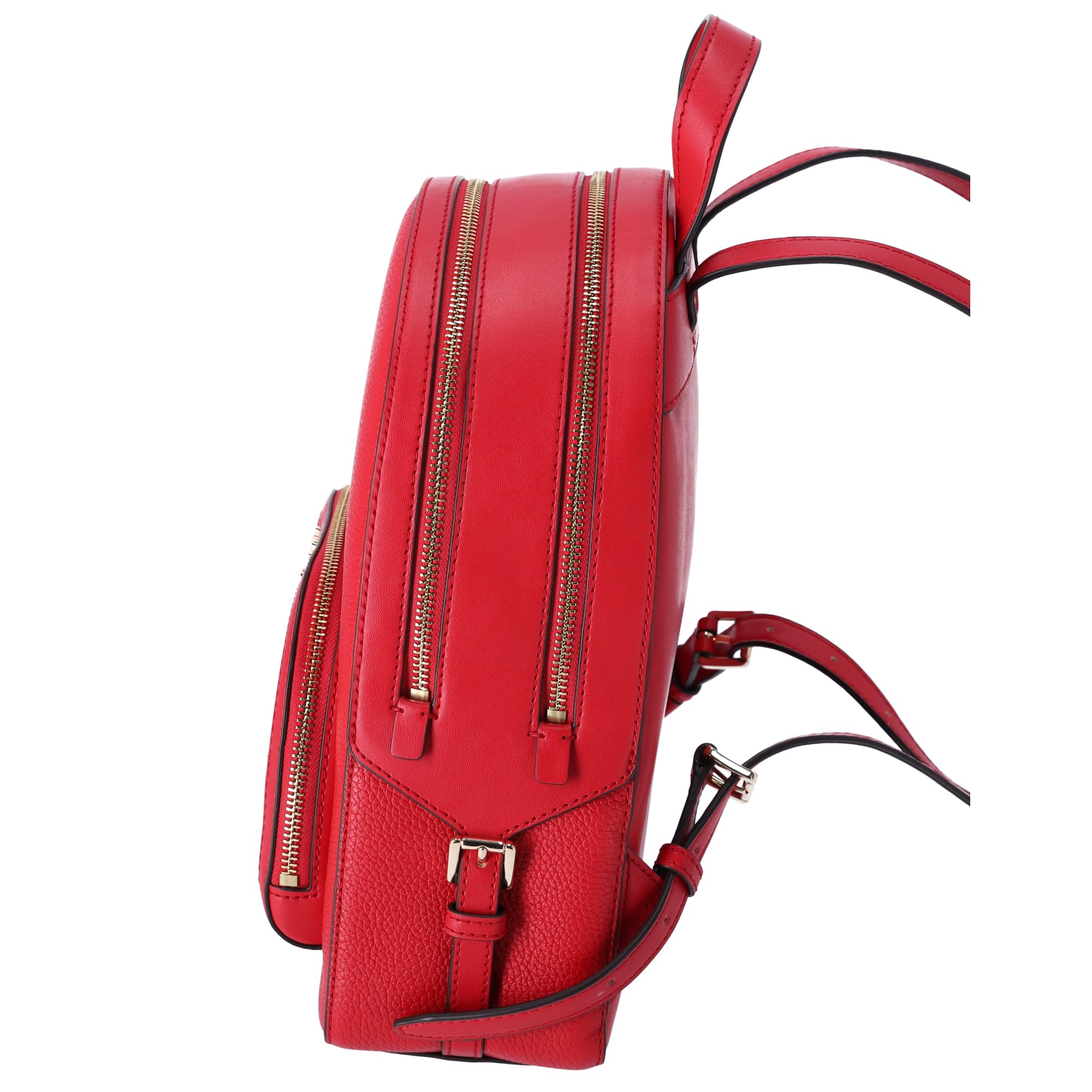 Michael Kors Jaycee Medium Pebbled Leather Backpack (bright Red)
