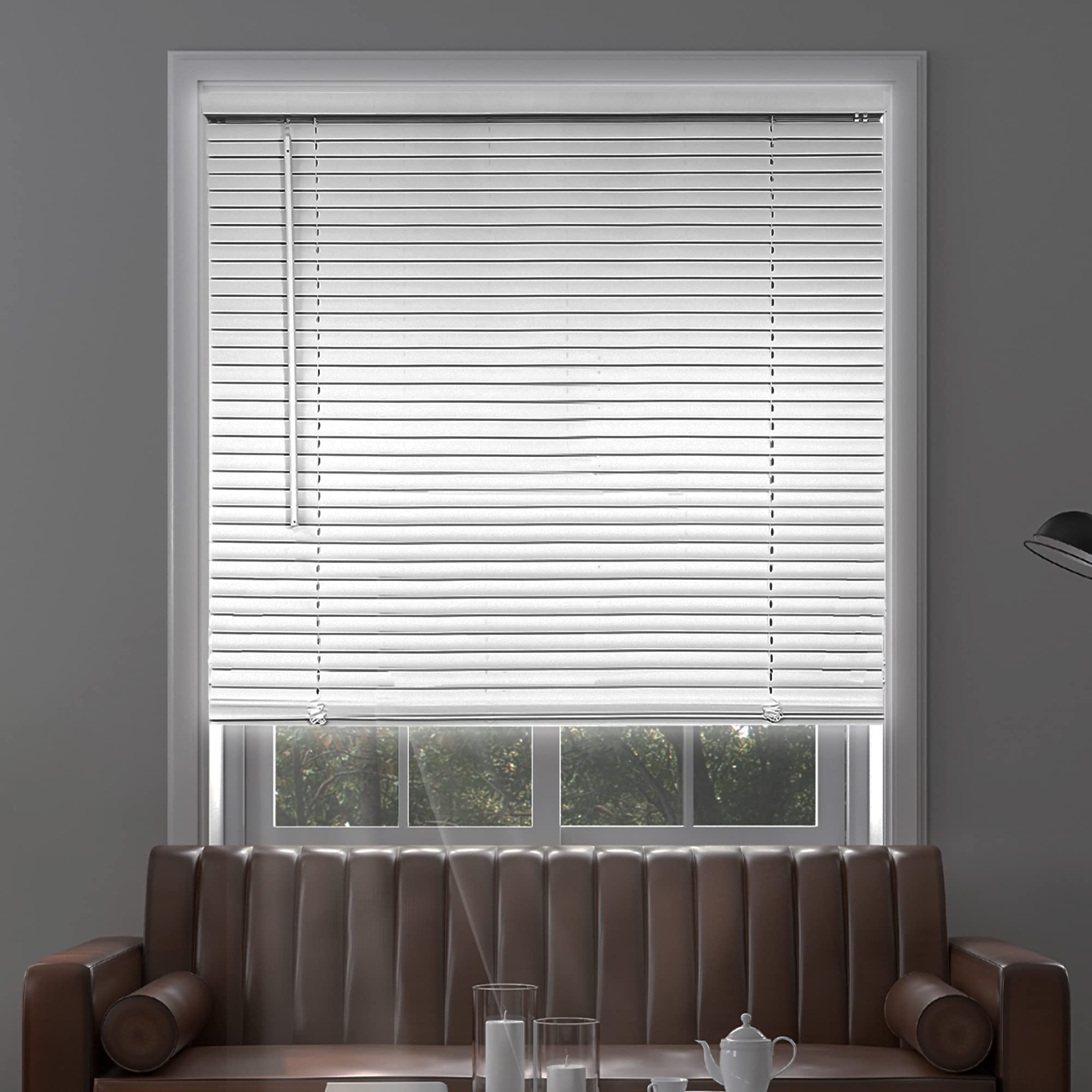 CHICOLOGY Blinds for Windows, Midnight White (Blackout), 81 cm W x 121 cm H