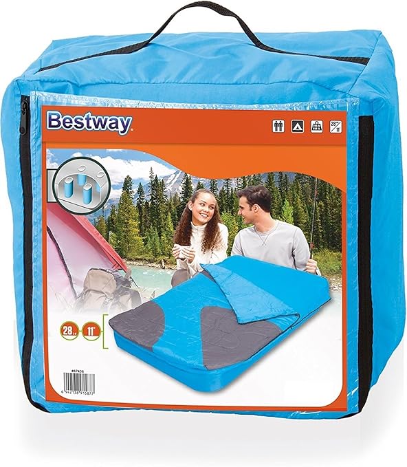 Bestway Comfort Quest Aslepa 67436 Single Air Mattress-Yellow