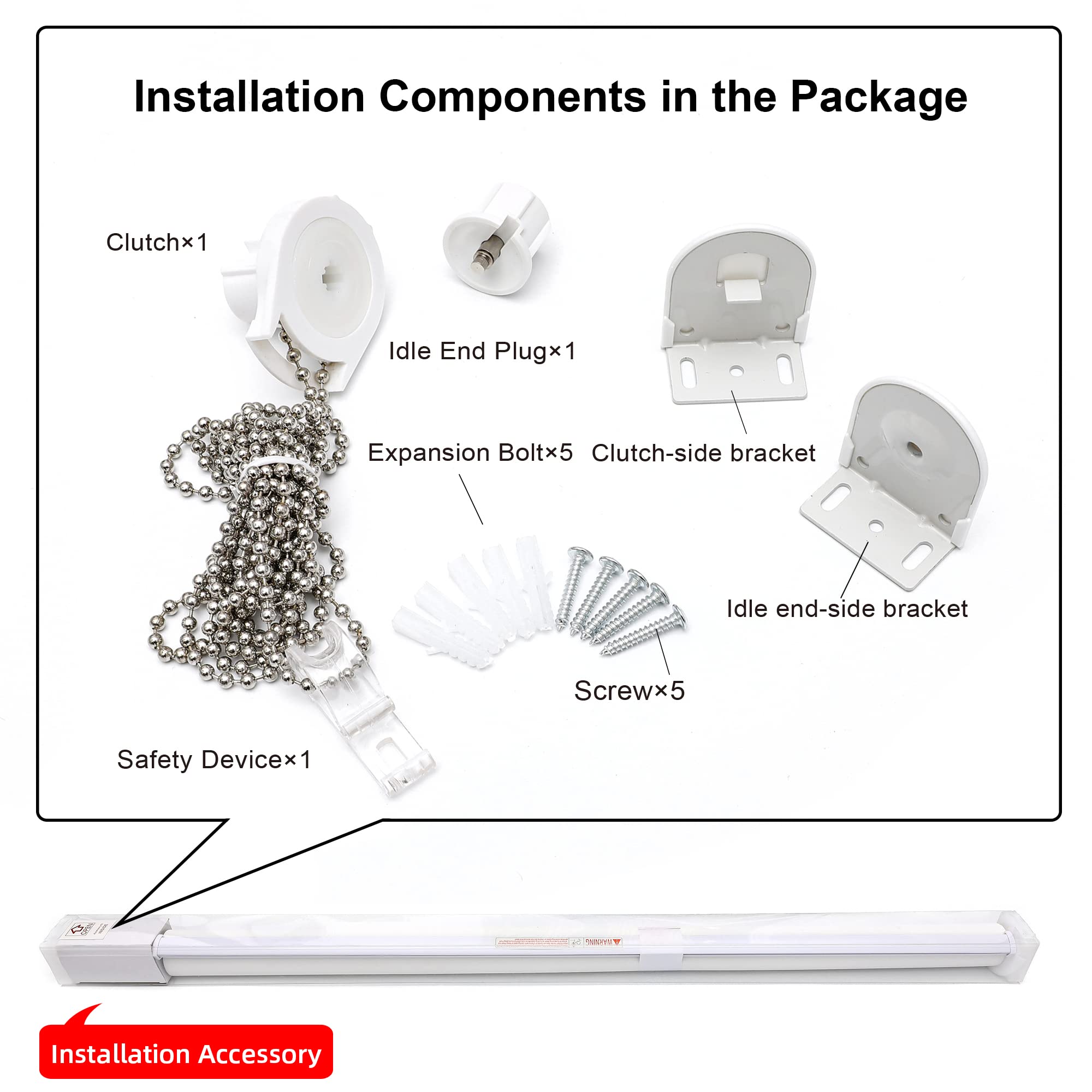 ستائر CUCRAF الشمسية، ستائر النوافذ المرشحة للضوء، حماية من الأشعة فوق البنفسجية ومقاومة للماء (89 سم عرضًا × 182 سم ارتفاعًا، رمادي)