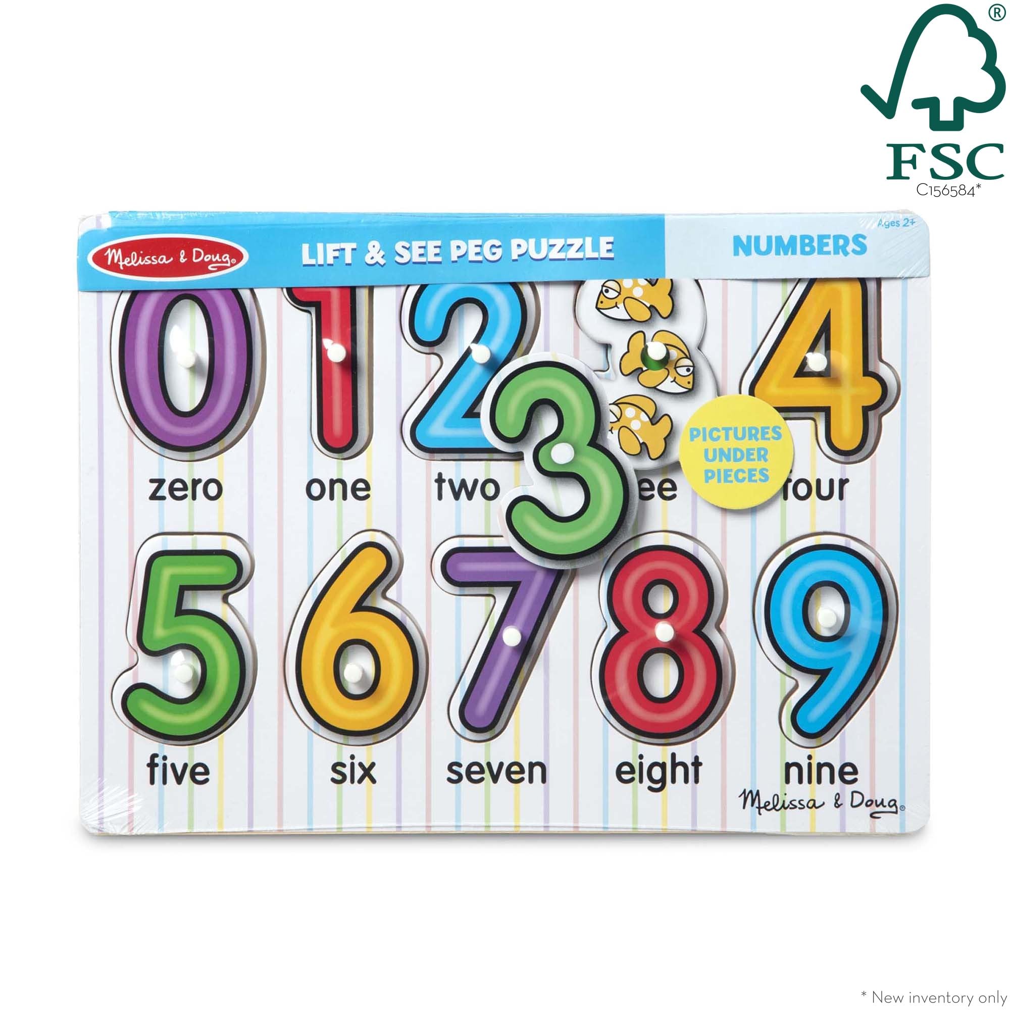 Melissa & Doug See-Inside Numbers Peg