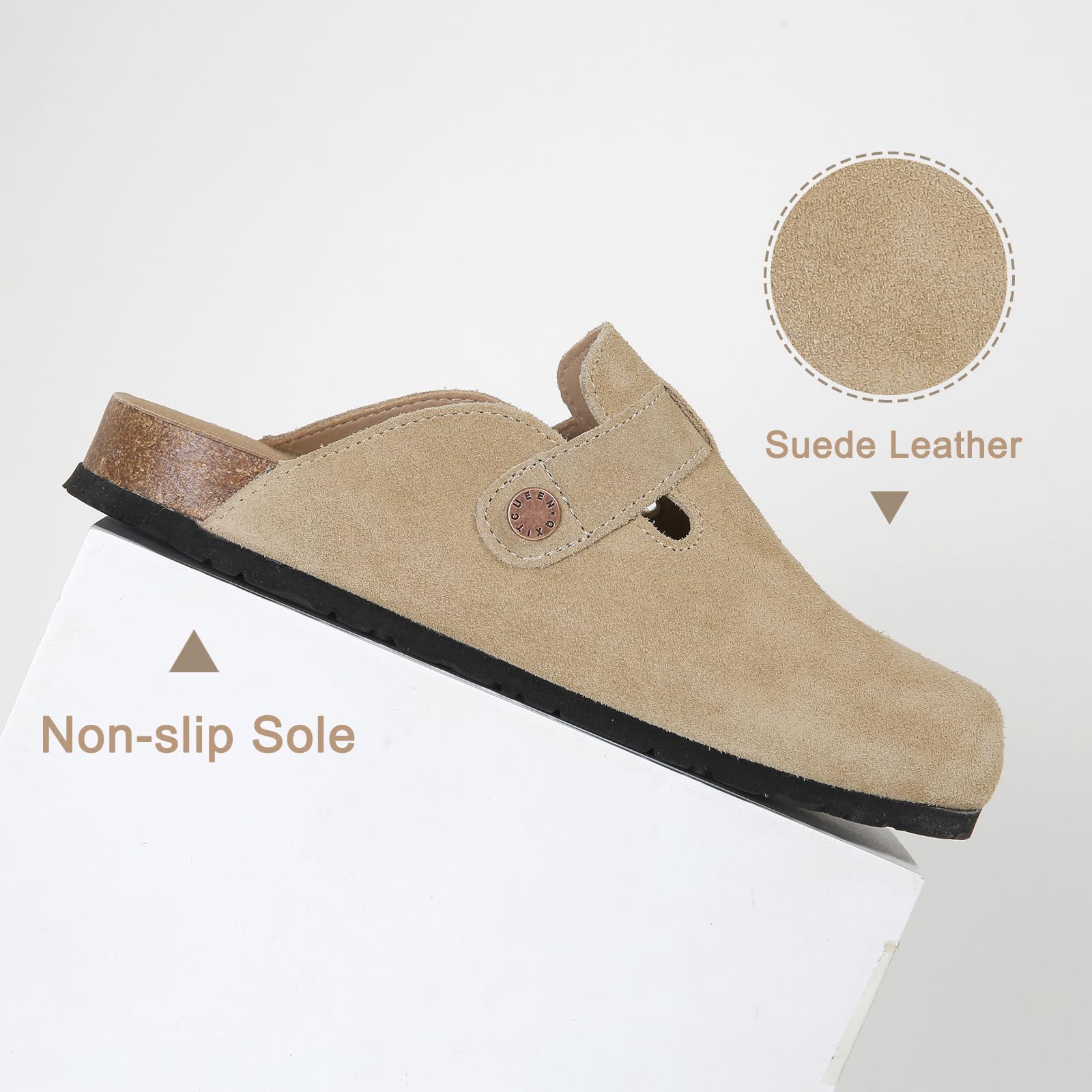 Size: 42 Aquatherm Sude Clog Womens