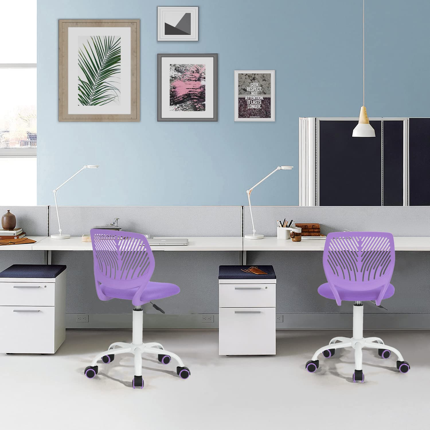 Homy Casa Home Office Chair, Purple