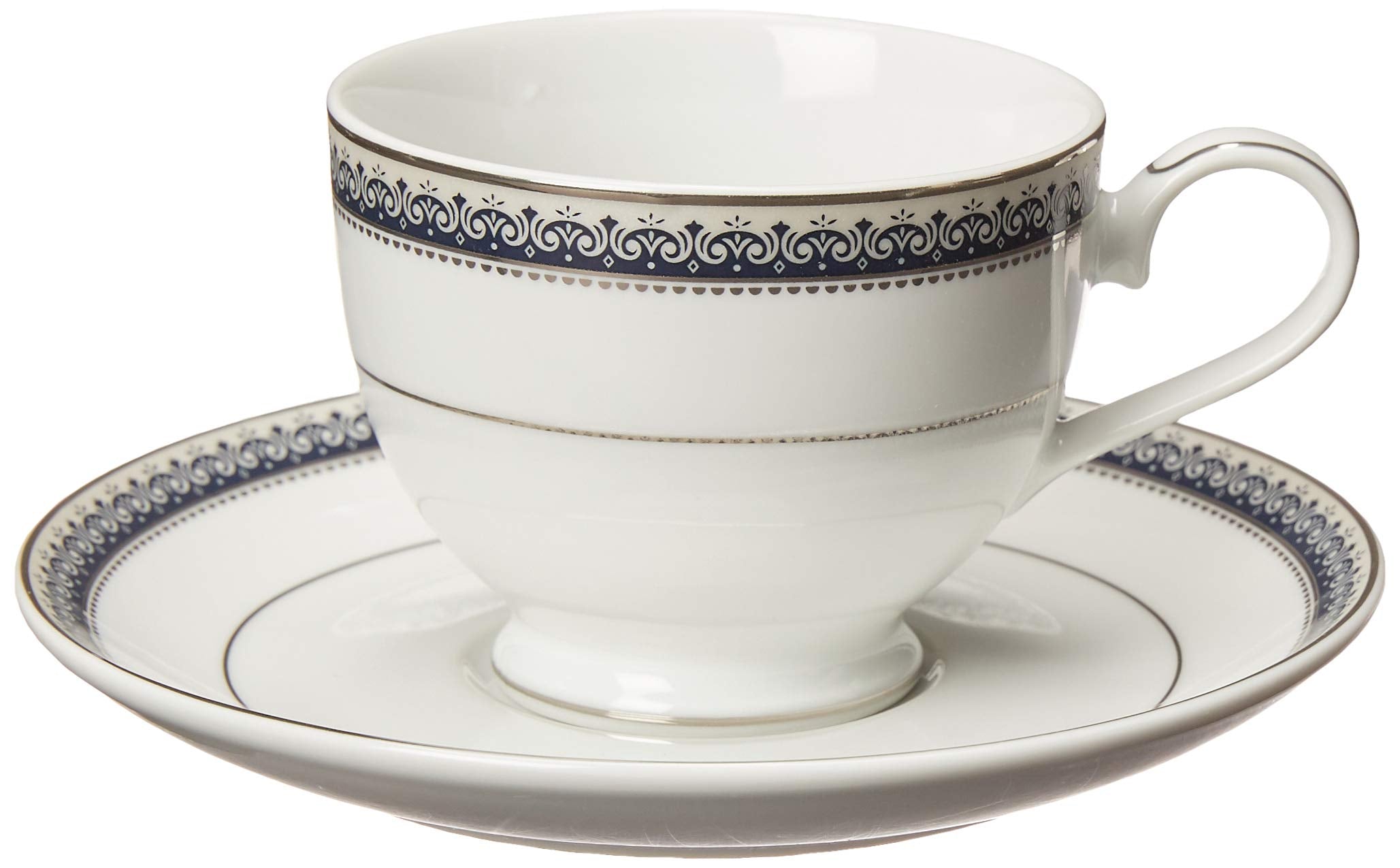 Mikasa Platinum Crown Cobalt 40-Piece Dinnerware Set, Service for 8