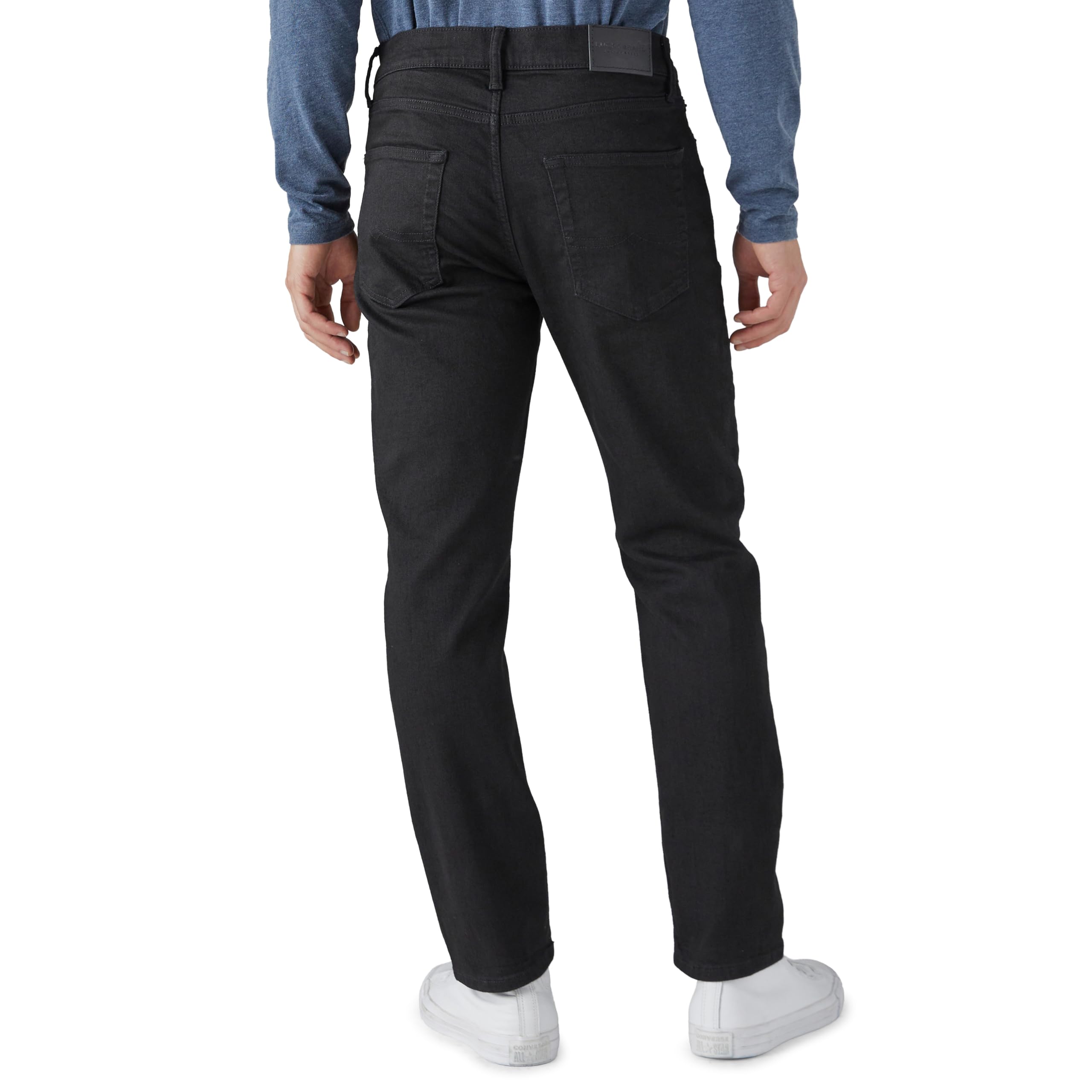 SIZE: 40X34 - Lucky Brand Men 410 Athletic Fit Jean, Black Rinse, 40W x 34L