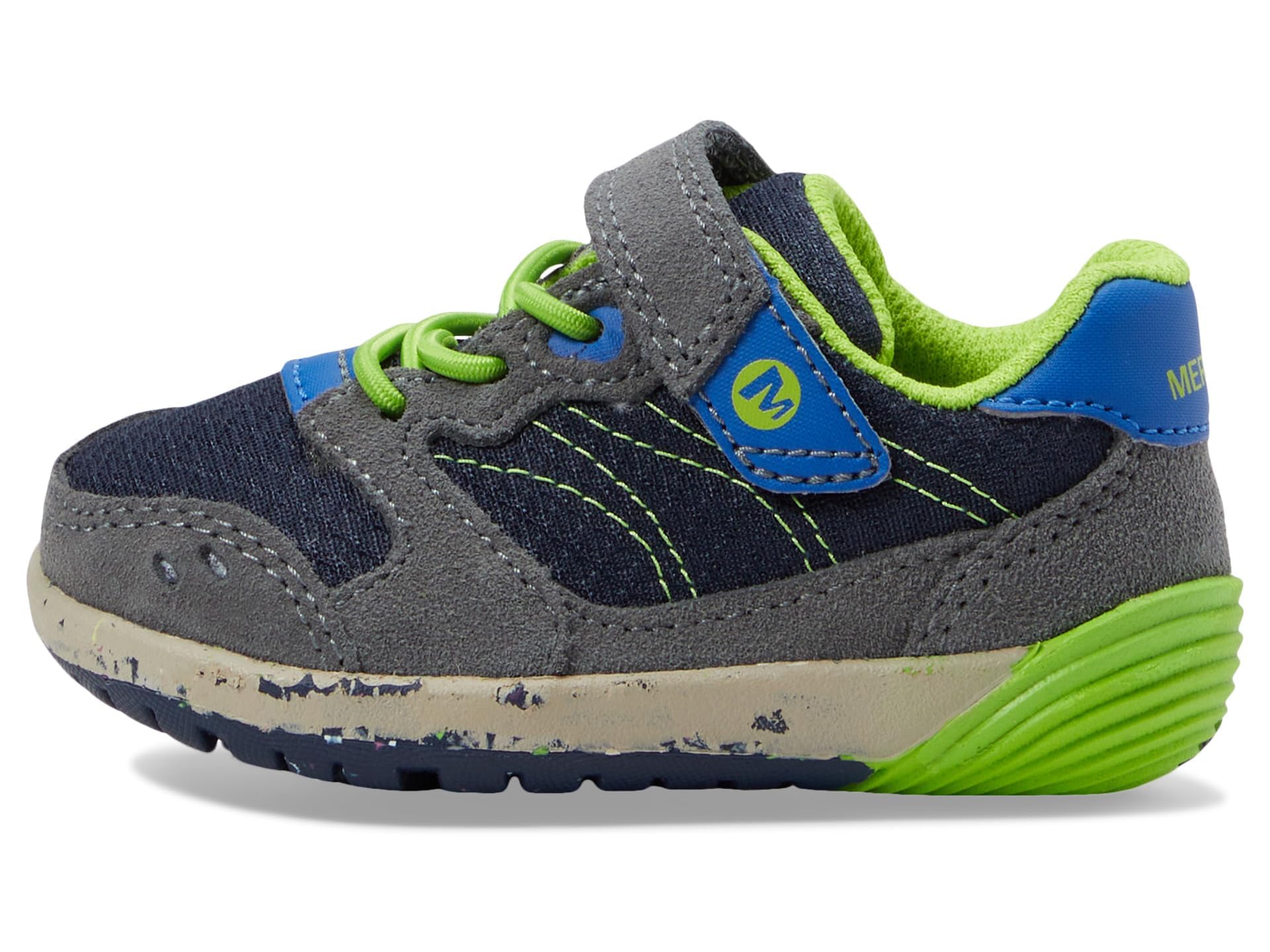 المقاس: 20 - حذاء رياضي Merrell Bare Steps A83 للأطفال، مناسب للجنسين