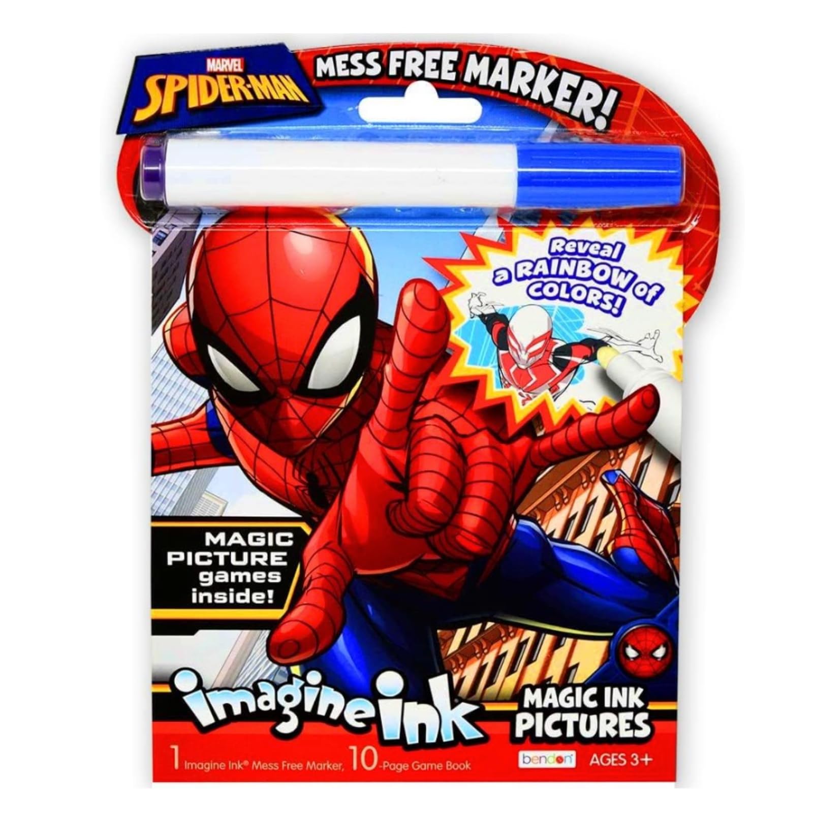M Spider-Man Imagine Ink Magic Ink Pictures (قيمة)