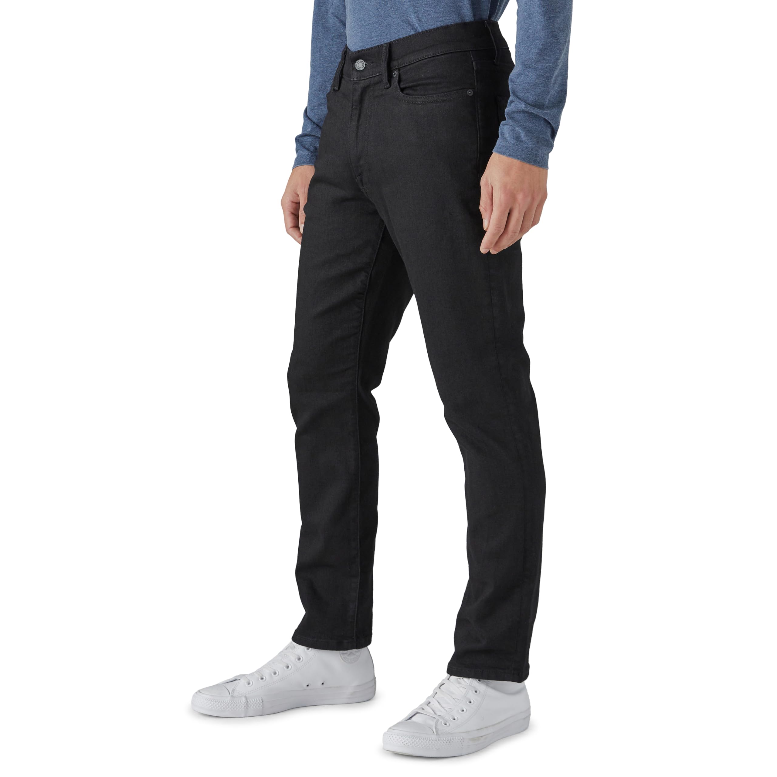 SIZE: 40X34 - Lucky Brand Men 410 Athletic Fit Jean, Black Rinse, 40W x 34L
