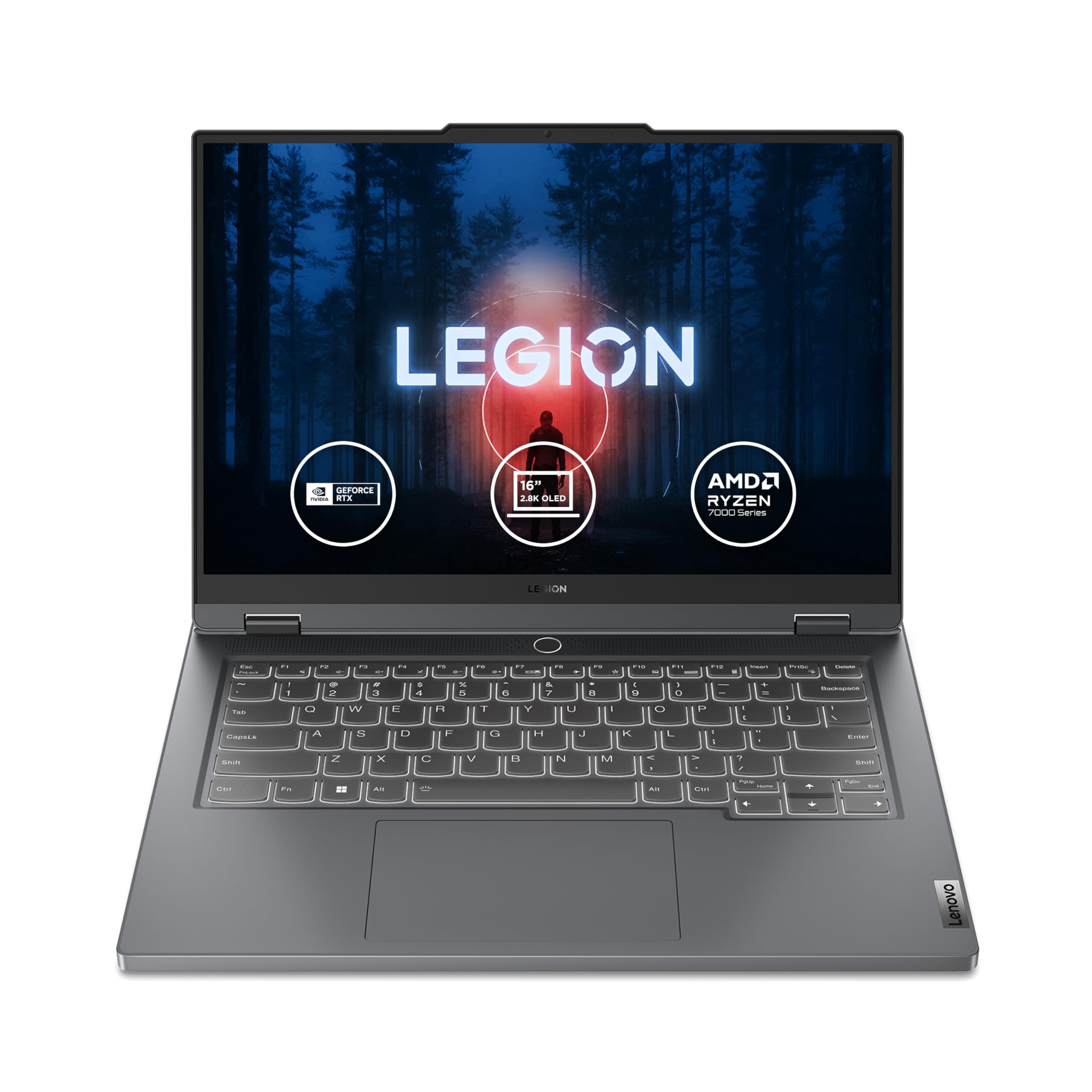 Lenovo Legion UltraSlim 5 14APH8, Gaming Laptop, 14.5" 2.8K OLED Display, AMD Ryzen 7-7840HS, 16GB RAM, 1TB SSD, NVIDIA® GeForce RTX™ 4050 6GB, Win11, Storm Grey