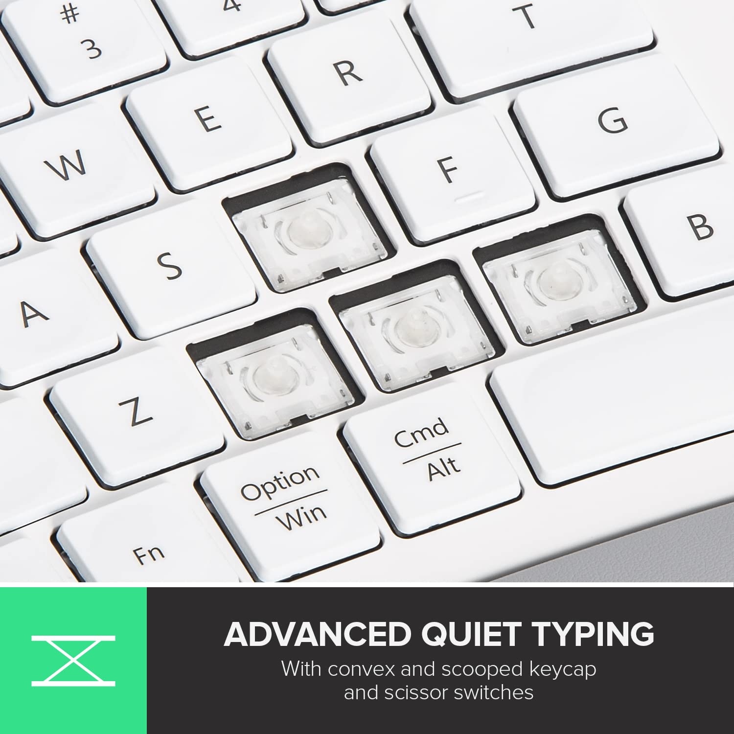 DeLUX Upgraded Ergonomic Wireless Ergo Split Keyboard with Backlit