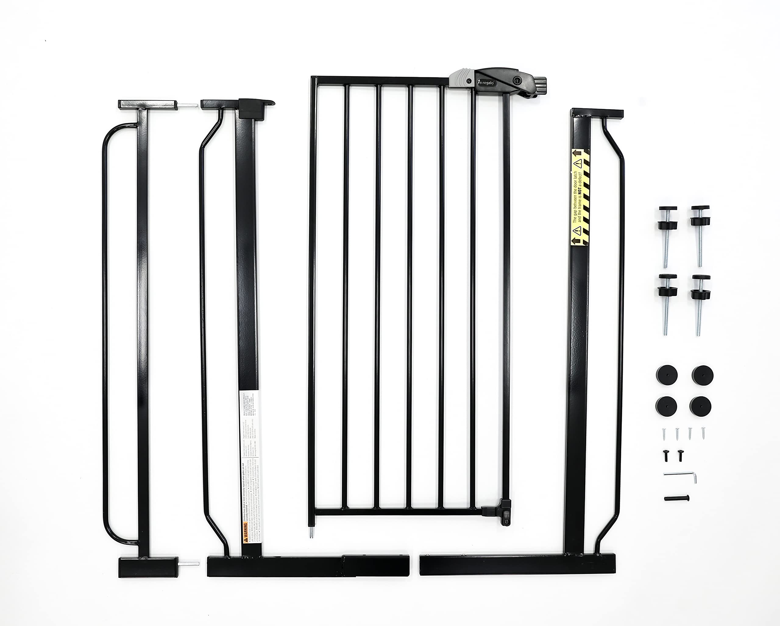 Regalo Easy Step Extra Tall Walk Thru Baby Gate, Bonus Kit, Includes 10 cm Extension Kit