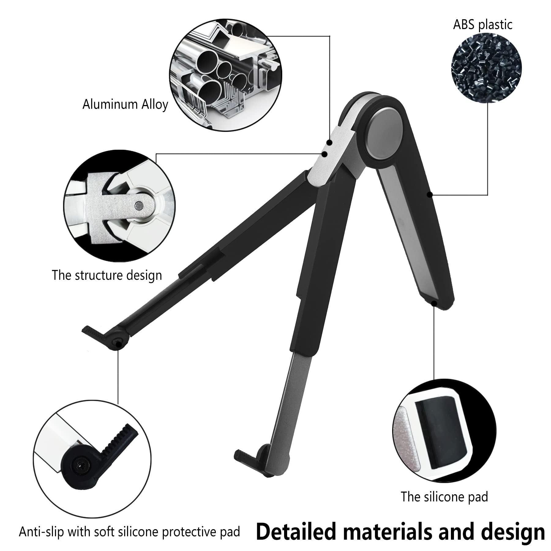 Neowism Laptop Stand for Desk,Adjustable Portable Laptops/ipads Holder(white).
