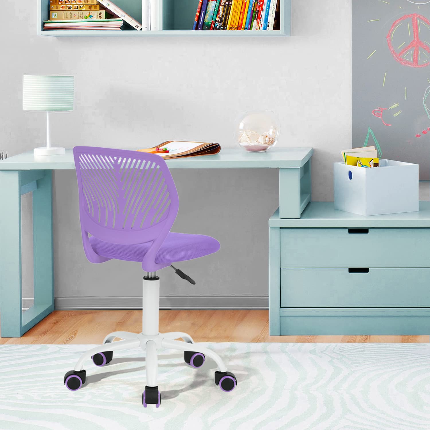Homy Casa Home Office Chair, Purple