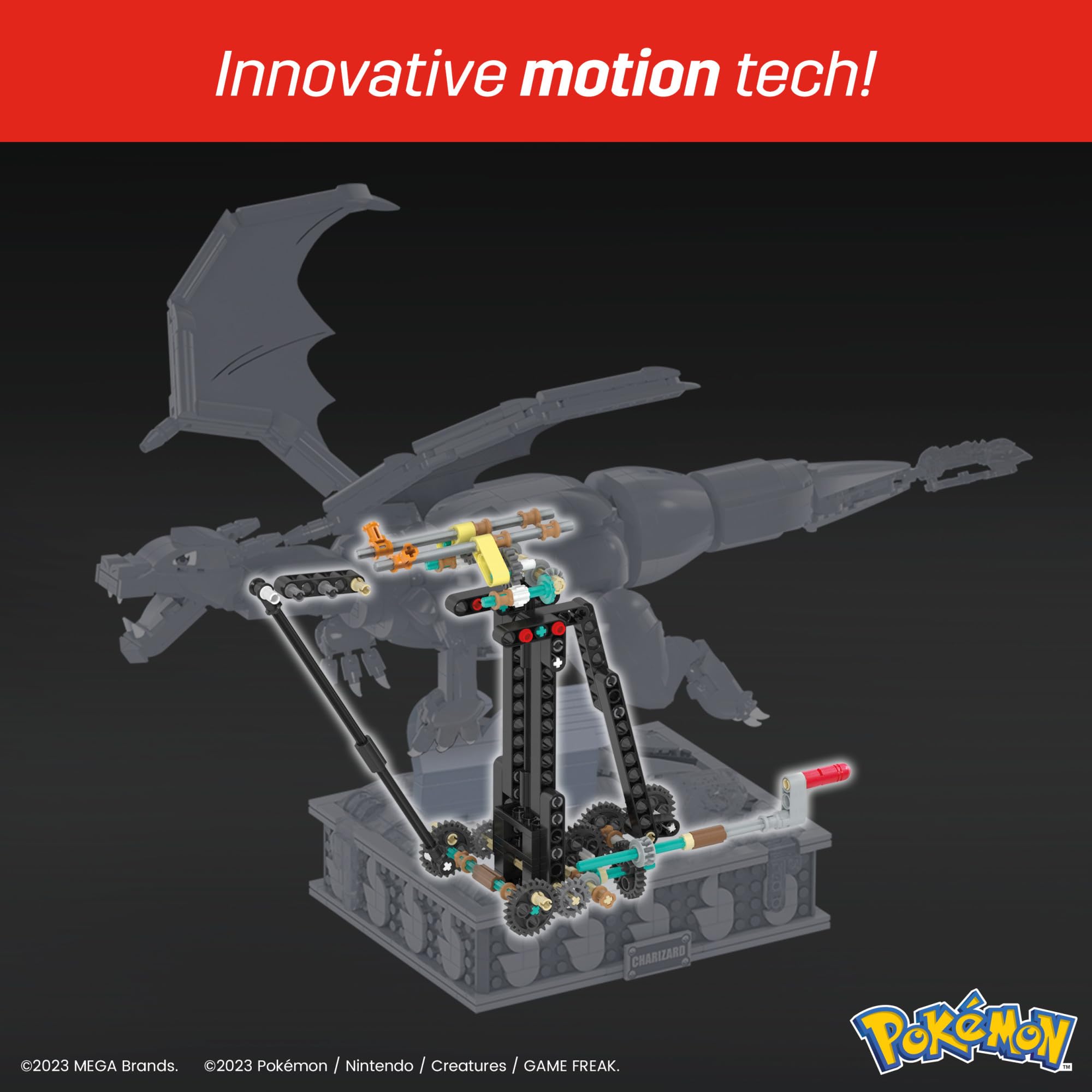 MEGA Pokémon Charizard Building Kit with Motion (1664 Pieces) for Collectors