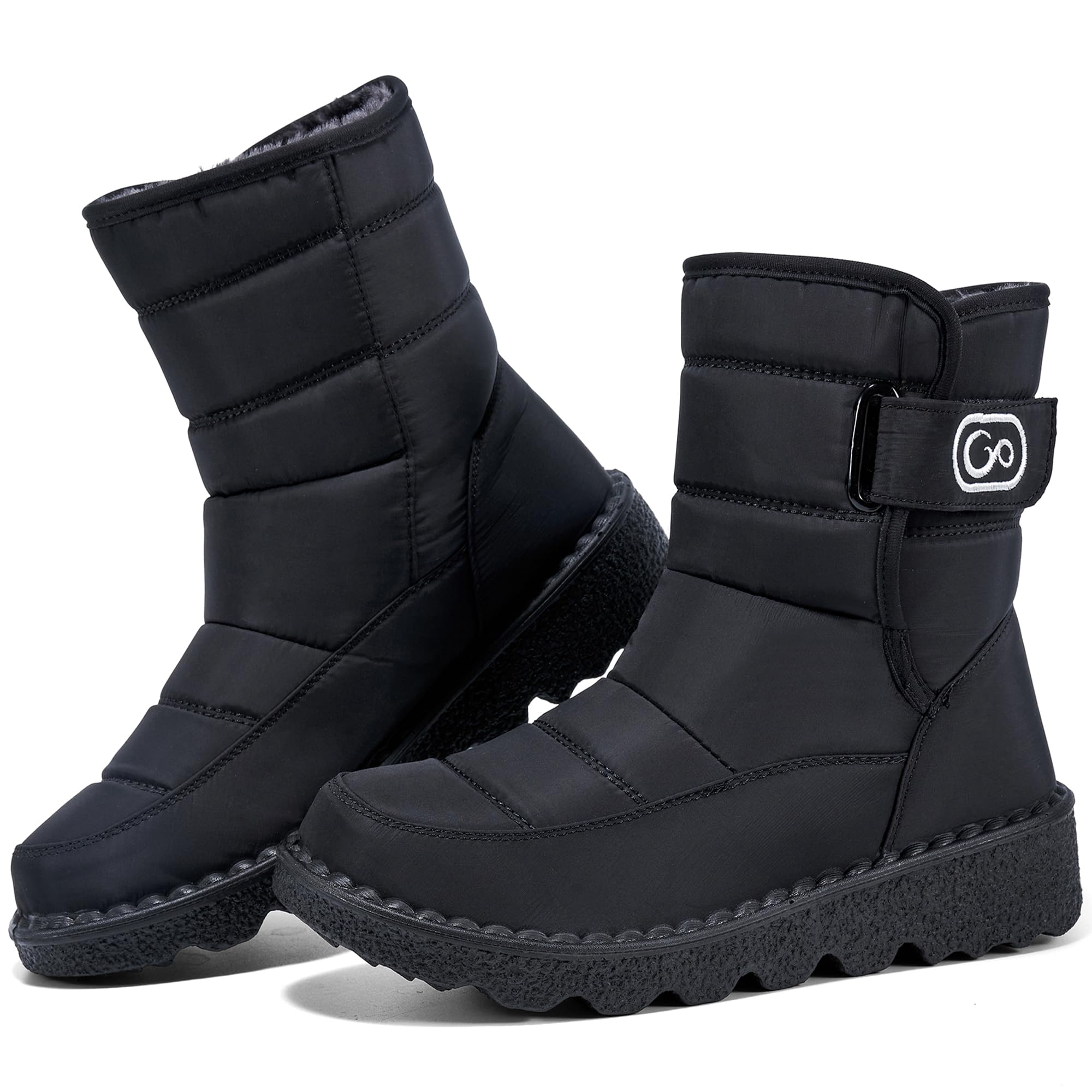 SIZE: 39 - Ablanczoom Womens Winter Snow Boots With Warm Fur Lining Comfortable Non Slip Ankle Booties Outdoor Waterproof Walking Boots for Women