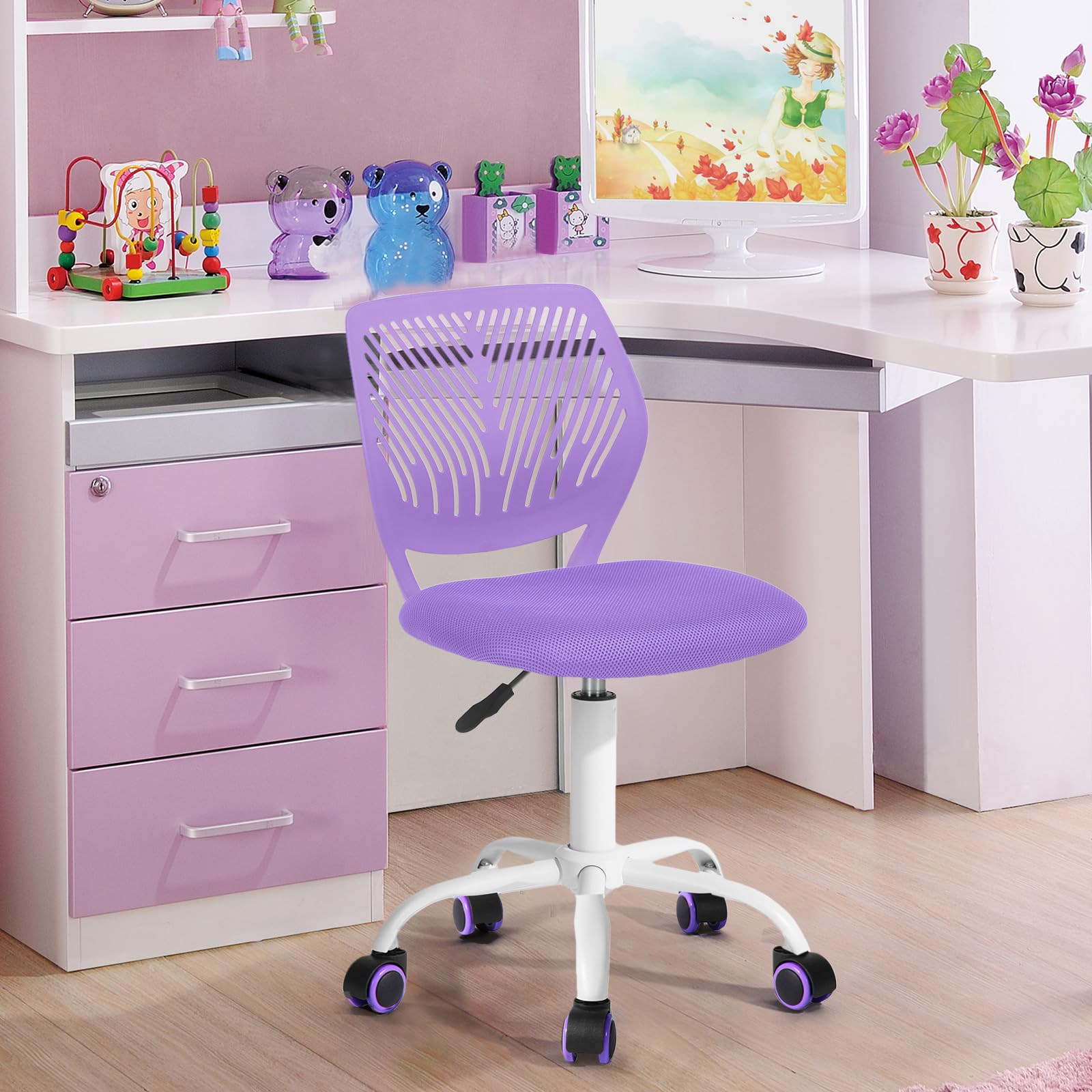 Homy Casa Home Office Chair, Purple