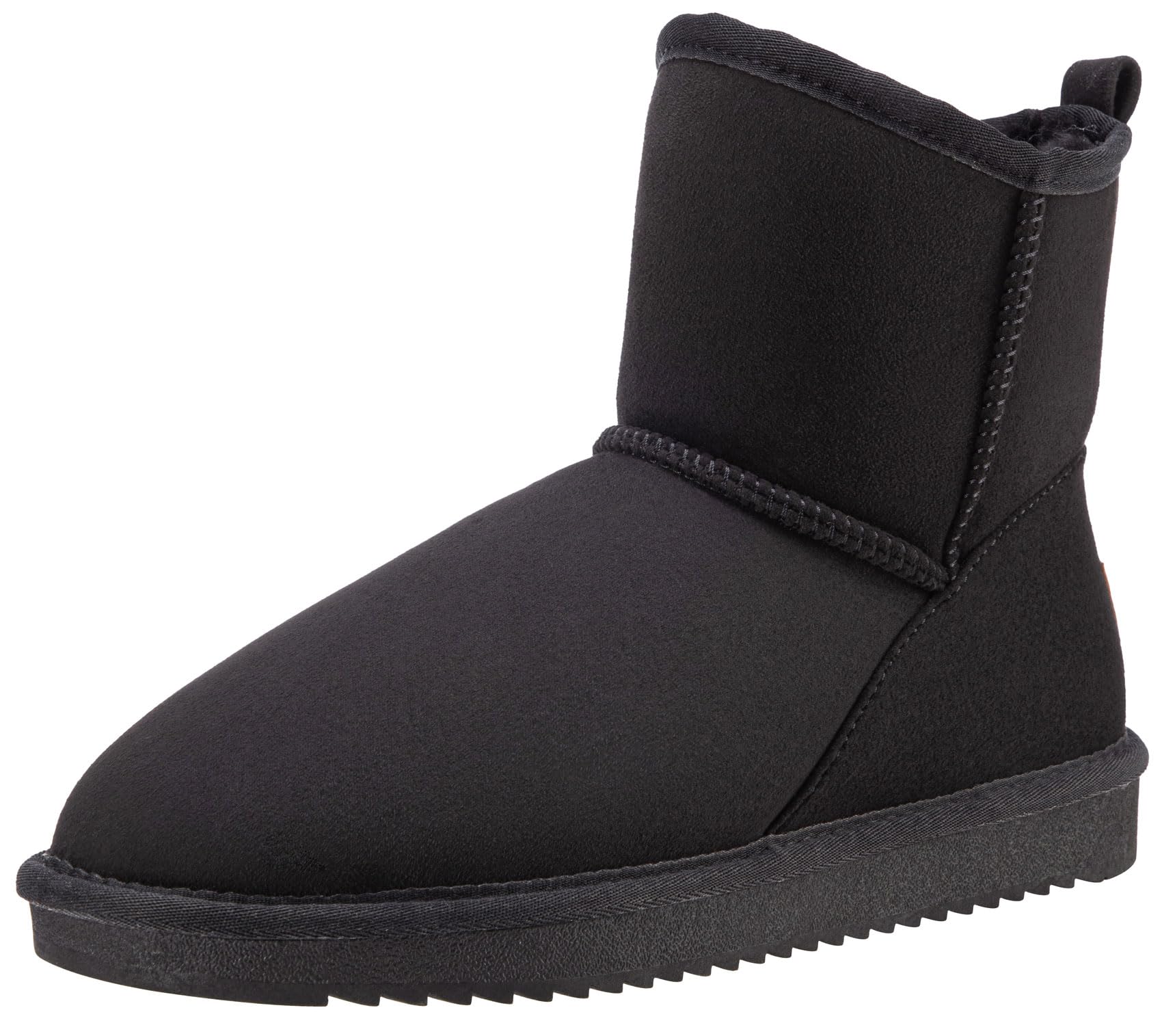 SIZE: 47 - CAMEL CROWN Men's Fur Snow Boots Warm Slip on Winter Boots Classic Short Mini Boots Comfortable House Slippers Boots for Men BlacK