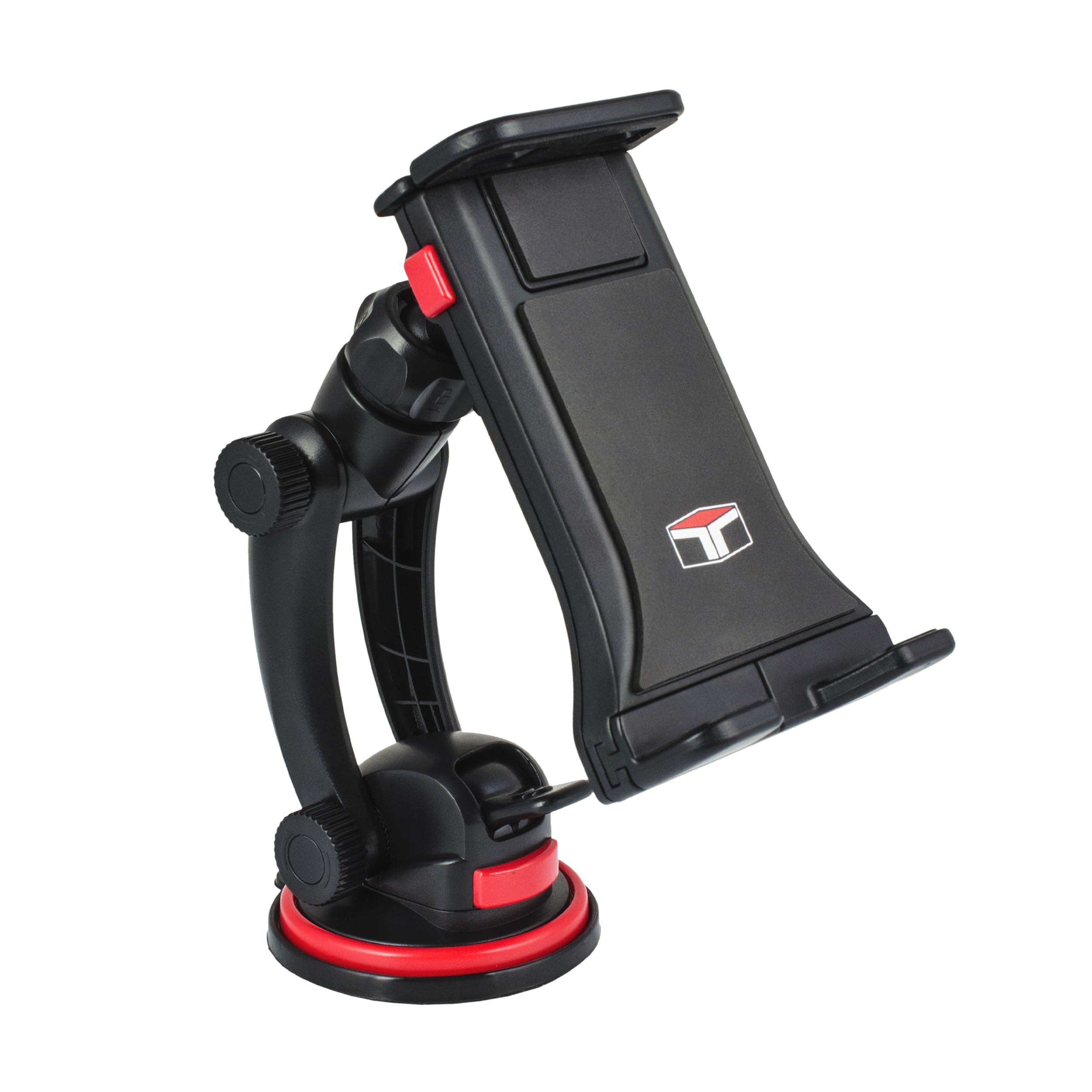 حامل هاتف عالمي للسيارة من Tuff Tech Super Stick مع قاعدة شفط وذراع قابل للتعديل لأجهزة iPhone وSamsung وLG وMoto وHuawei والهواتف الذكية