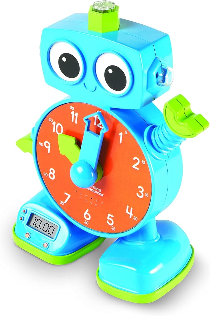 Learning Resources Tock The Learning Clock Pink, 1 Piece, Ages 3+, Educational Talking Clock