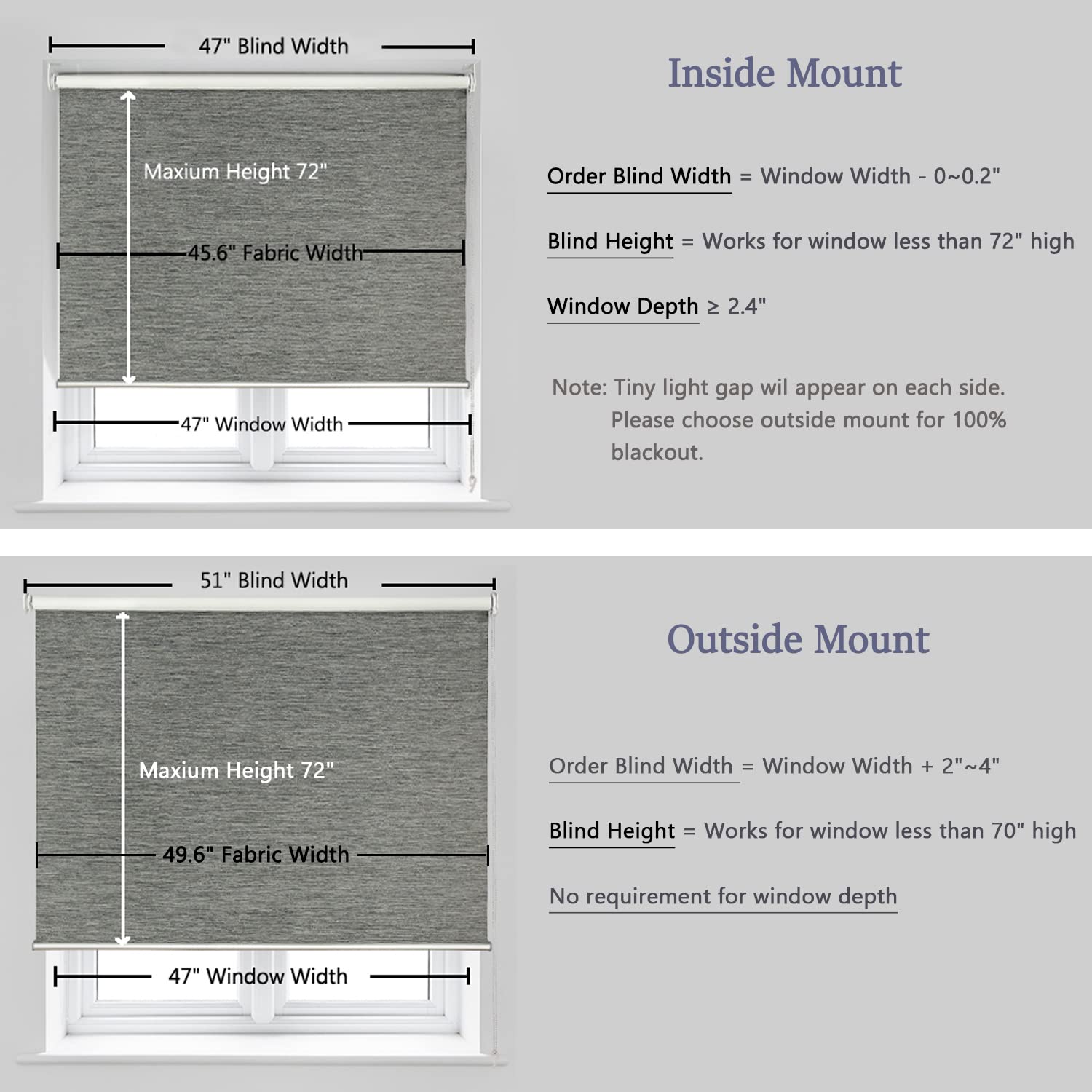 ستائر نوافذ RED GRAPES الدوارة، ستائر جاكار مخططة معتمة بنسبة 100%، حماية من الأشعة فوق البنفسجية، 62 سم (عرض) × 183 سم (ارتفاع)