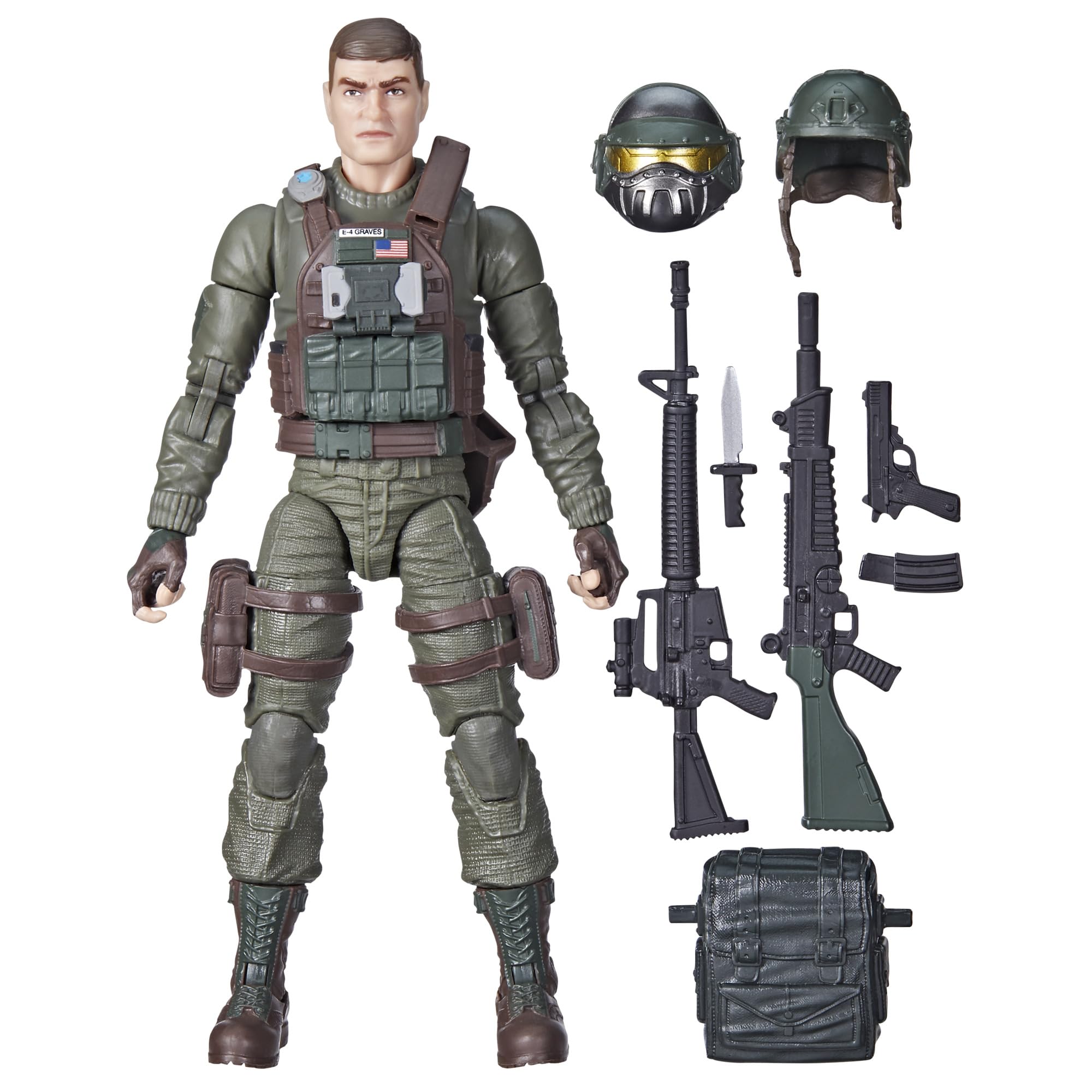 G.I. Joe Classified Series Robert Grunt Graves,Collectible Action Figure,87,6-Inch Action Figures for Boys & Girls,with 8 Accessories