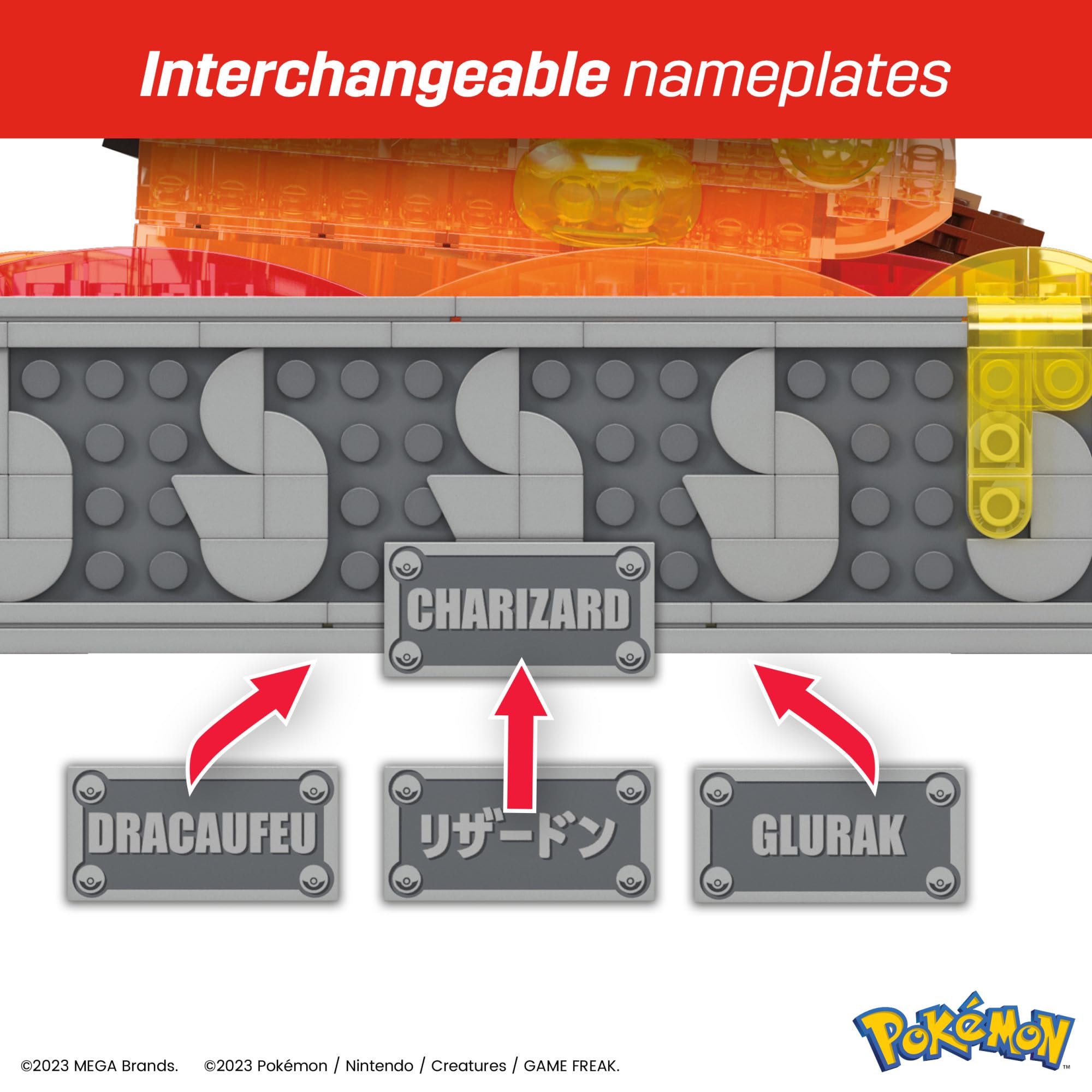 MEGA Pokémon Charizard Building Kit with Motion (1664 Pieces) for Collectors