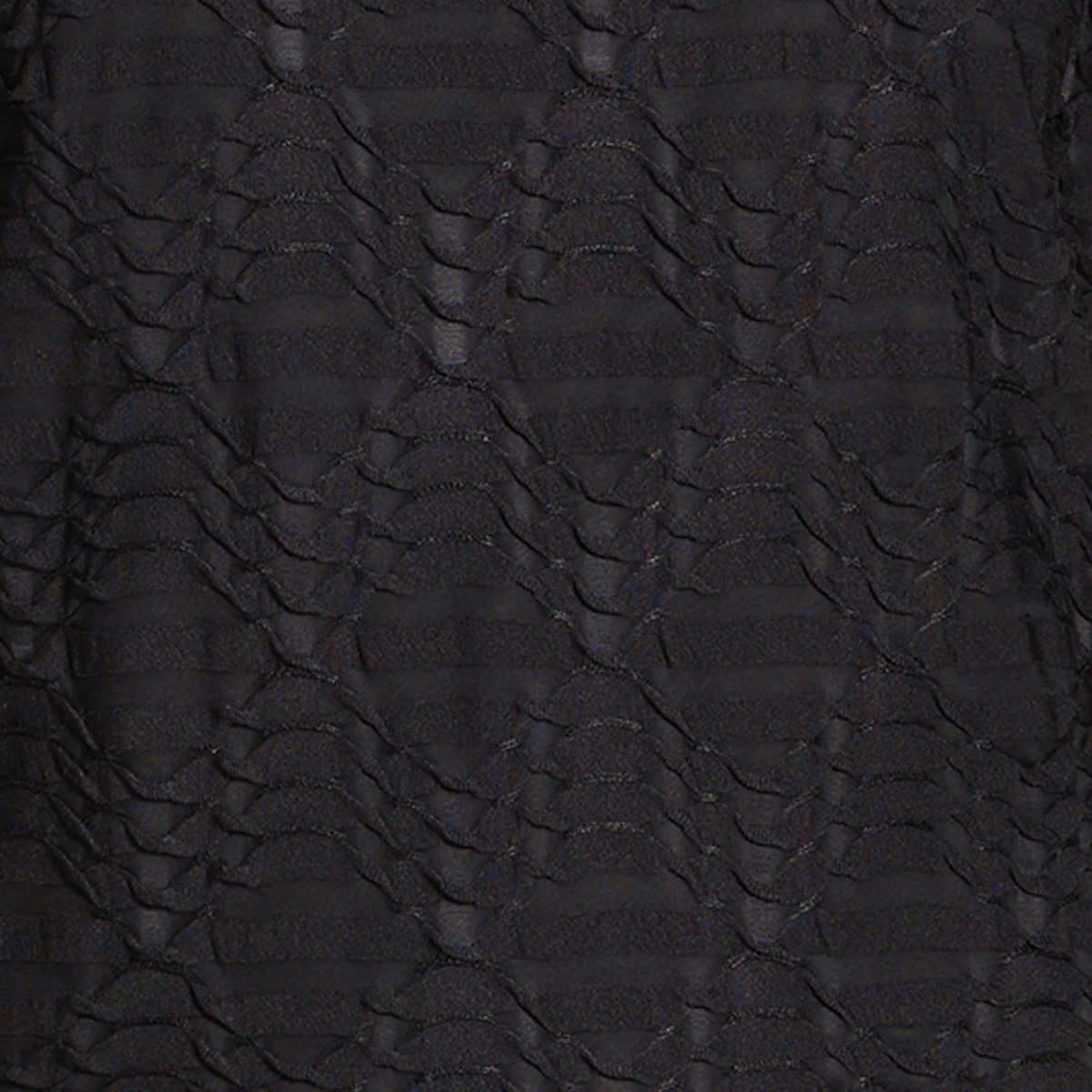 SIZE: M - Calvin Klein Women's Stretch Textured Shirt (Black, Medium)