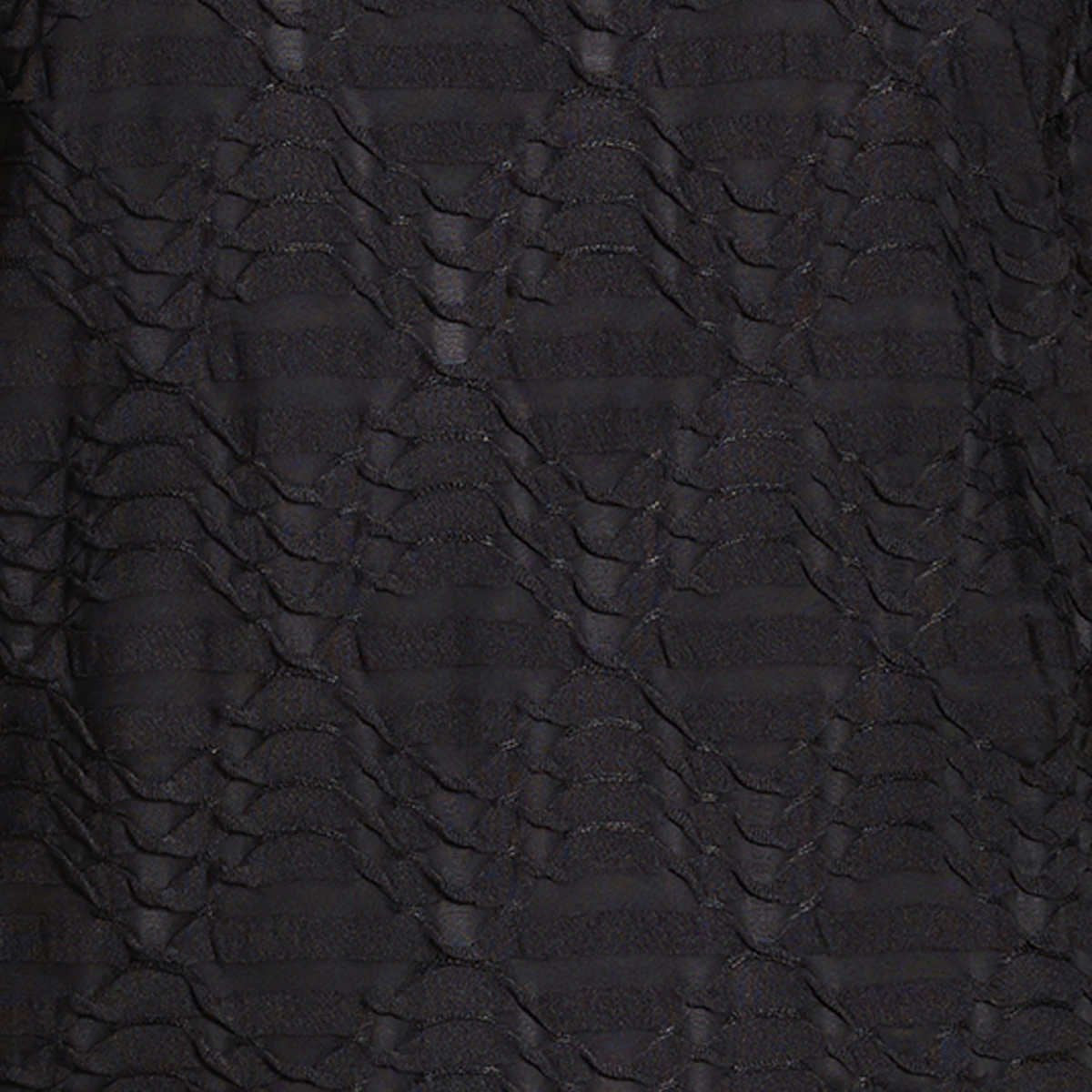 SIZE: M - Calvin Klein Women's Stretch Textured Shirt (Black, Medium)