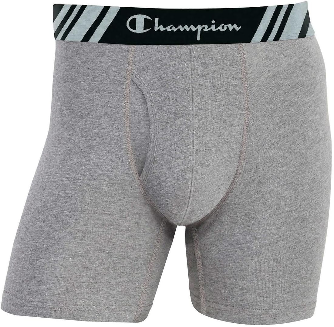 SIZE L - Champion Men's 5 Pack Smart Temp Boxer Brief - New 5 Value Pack
