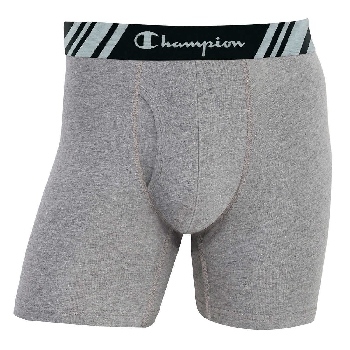 SIZE L - Champion Men's 5 Pack Smart Temp Boxer Brief - New 5 Value Pack