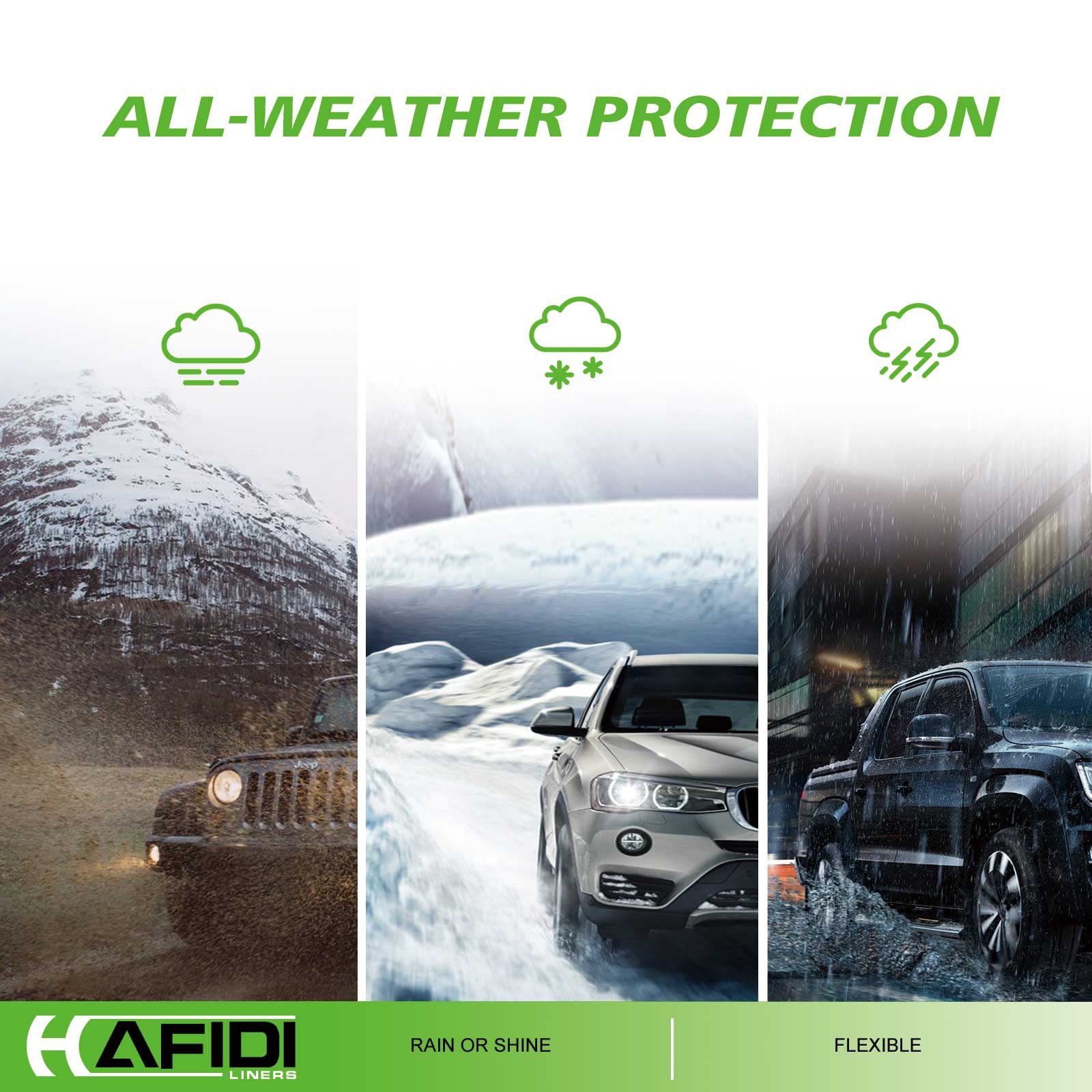 سجادات أرضية HAFIDI مخصصة لسيارة هيونداي كونا 2018-2023 (بدون موديلات كهربائية)