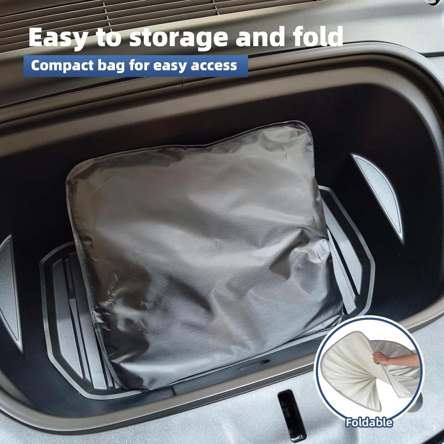 أحدث مظلة شمسية من GOGOBAO لعام 2024 لسقف Tesla Model 3 بتصميم غير قابل للترهل لملحقات Tesla Model 3 لعام 2024 (أبيض)