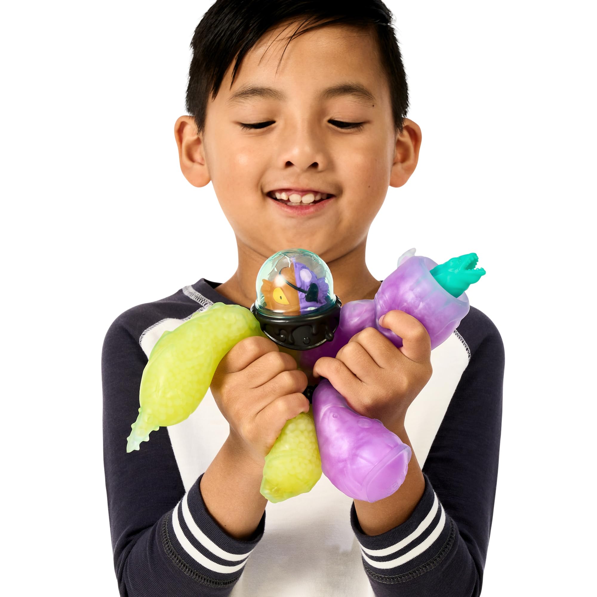 Heroes of Goo Jit Zu Deep Goo Sea Bowlbreath Double Goo Pack. Stretchy, Squishy 6.5" Bowlbreath with 2 in 1 Goo Power and EEL Pop Attack Weapon