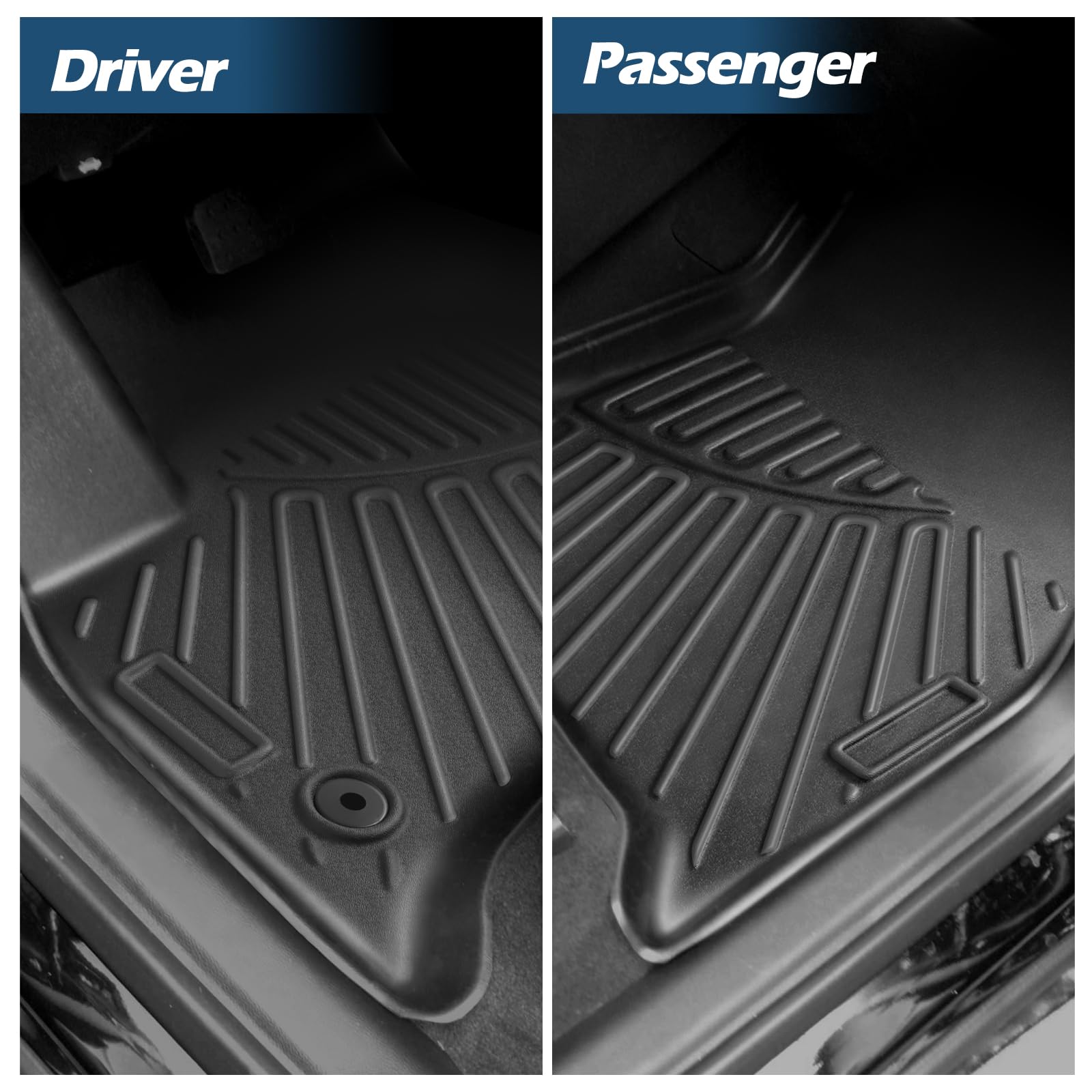 DAZANZAN Floor Mats for Chevrolet/Chevy Traverse 7 Seater 2024-2018 4Pcs